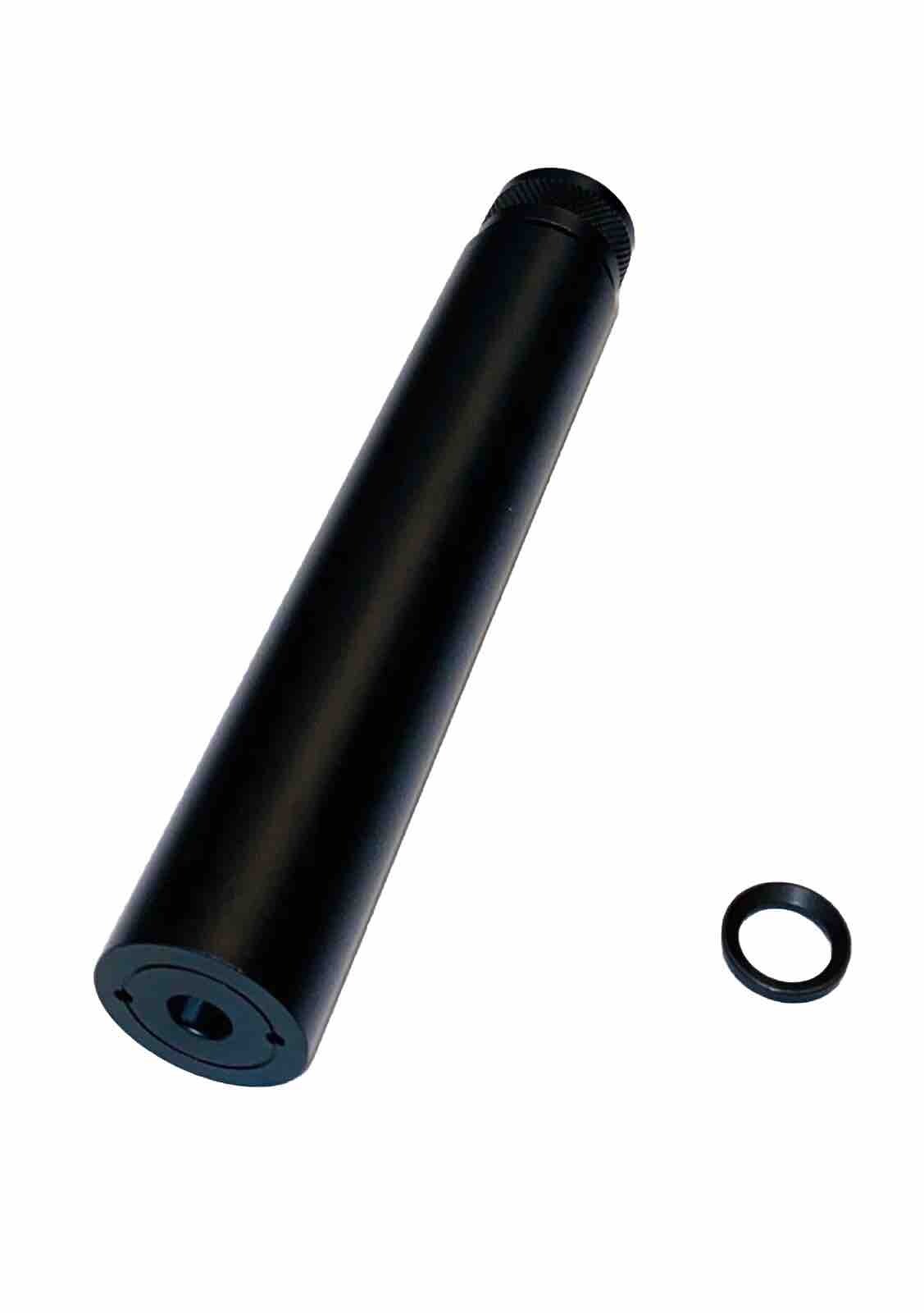 6061 T6 Hard Anodized Aluminum 1/2x28 TPI Barrel Extension Tube Muzzle Brake