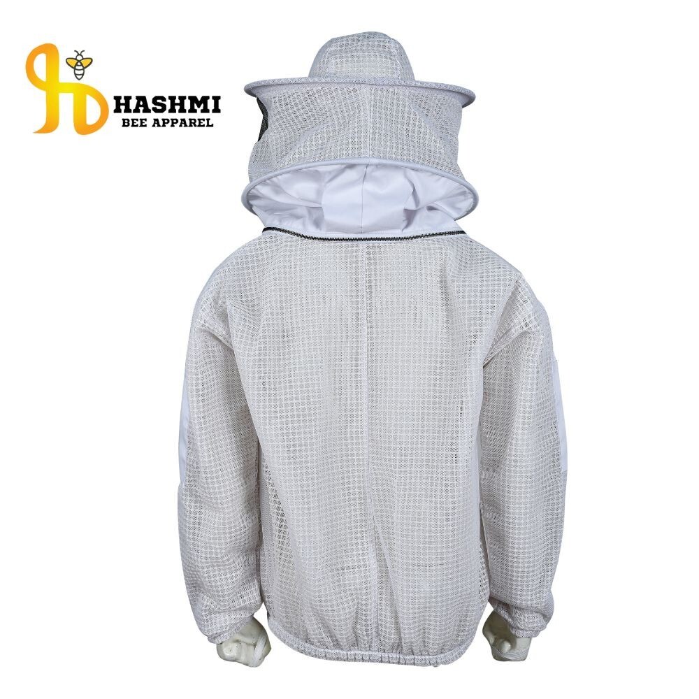 Ventilated Bee Jacket Sting Proof Jacket 3 Layers Ultra Breeze Round Veil Hat