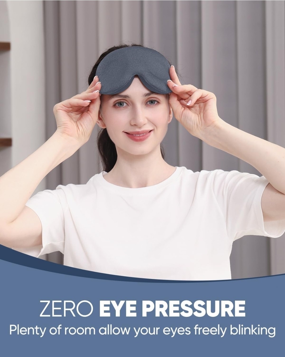 Sleep Eye Mask for Side Sleeper Men Women, Zero Eye Pressure 3D Sleeping Mask...