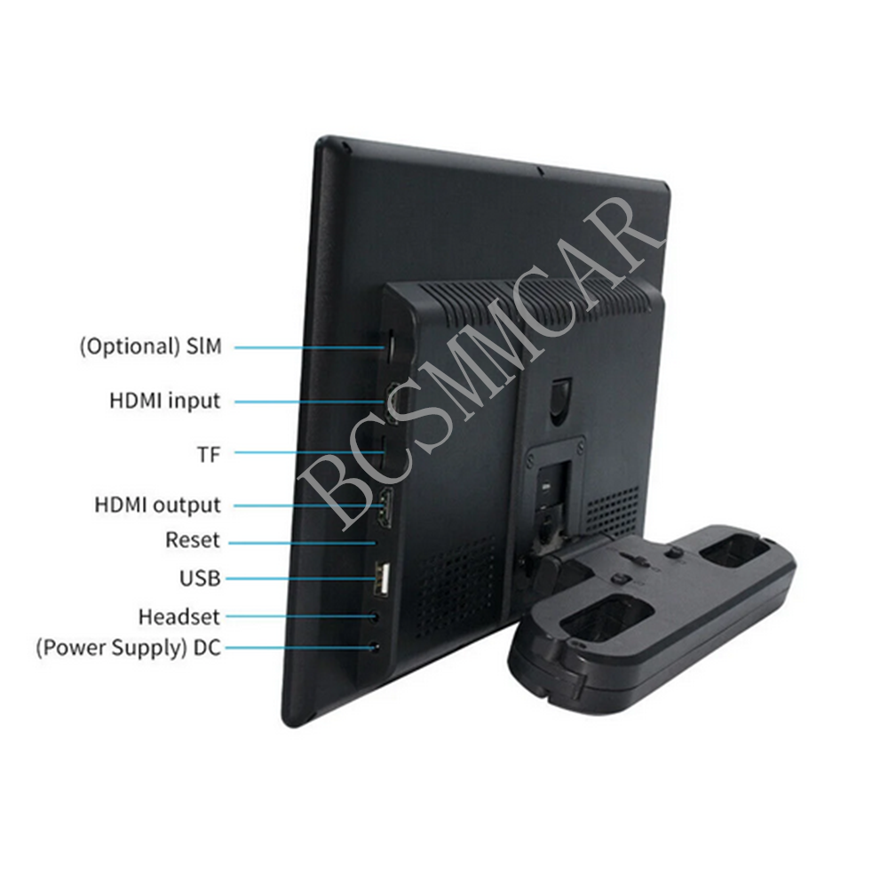 2pcs Android 11 Car TV Touch Screen Headrest Monitor For Rear Seat Entertainment