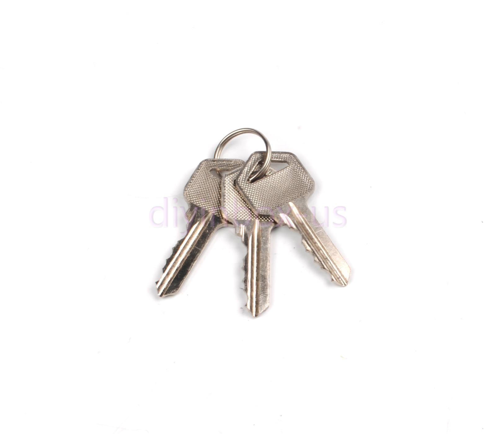 Top New 3 keys Silver Cylinder Deadbolt Door Lock Security Home Entry Handle Set