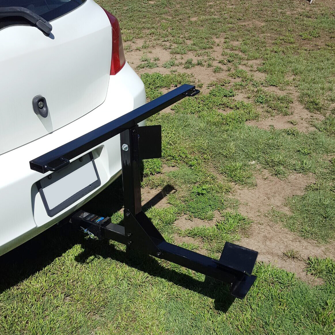 Motorcycle Trailer Carrier Tow Dolly Hauler Hitch Rack with Tie-Down