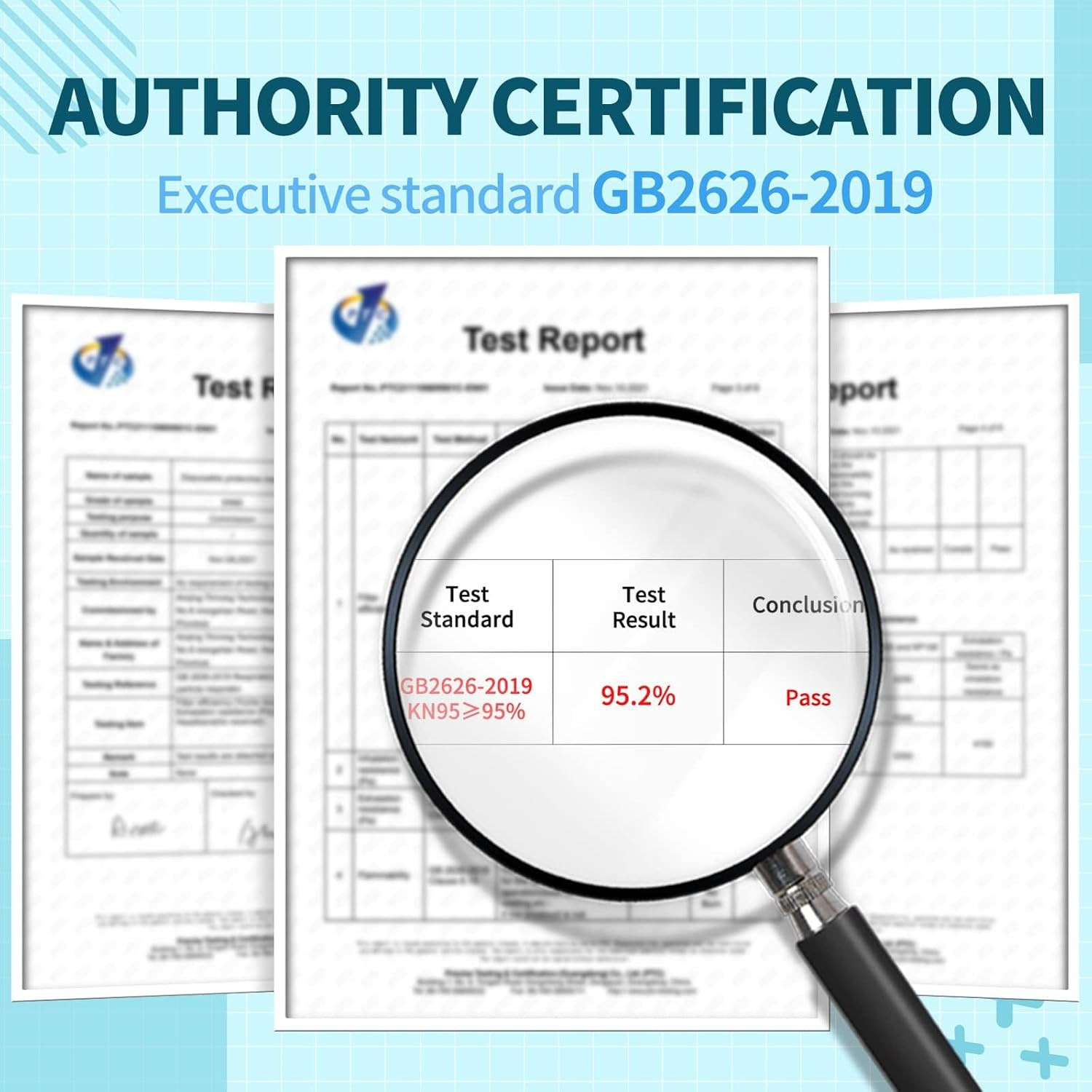 KN95 Face Masks Disposable Adults - 50 Pack 5 Layer Protection Dust Breathable C