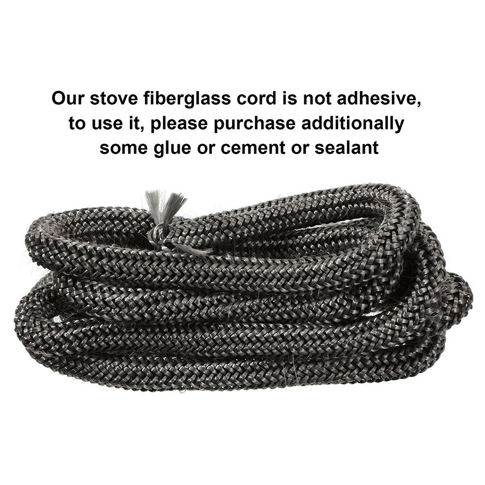 3/4" x 84" Wood Stove Door Gasket Rope Replacement for Stove or Fireplace Doors
