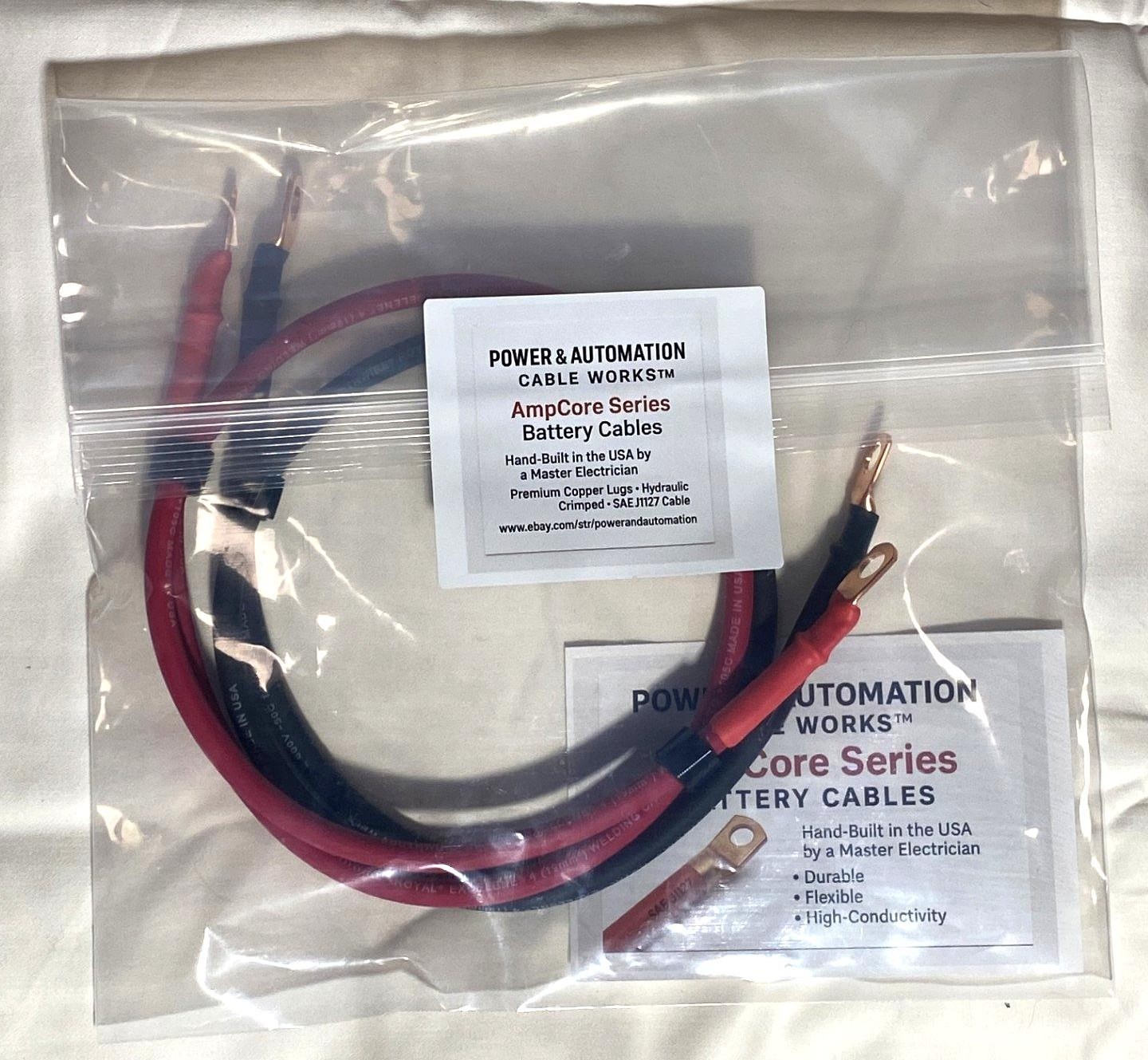 4 AWG Custom Battery Cable Pure Copper Welding Wire Car RV Solar Inverter Power