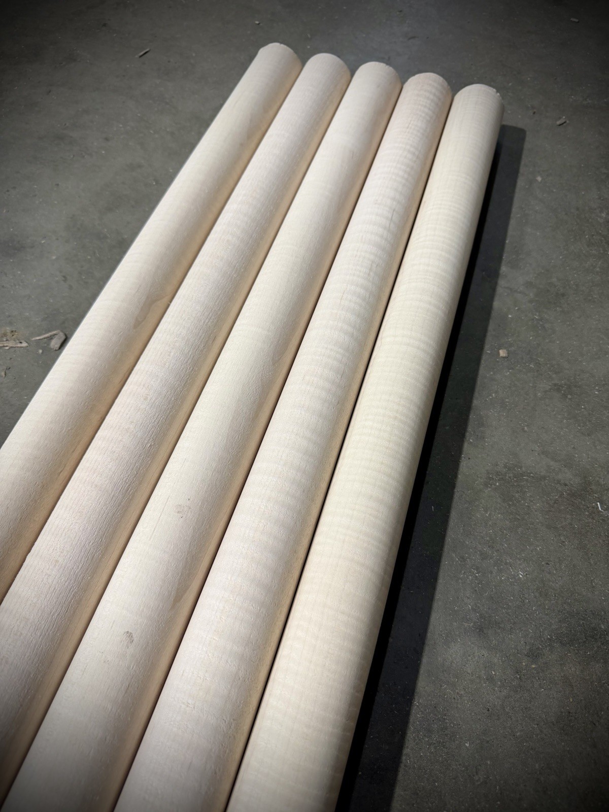 *PREMIUM* 1-3/4" x 1-3/4" x 36" *EXTREME* CURLY HARD Maple Wood Dowel Cue Blank