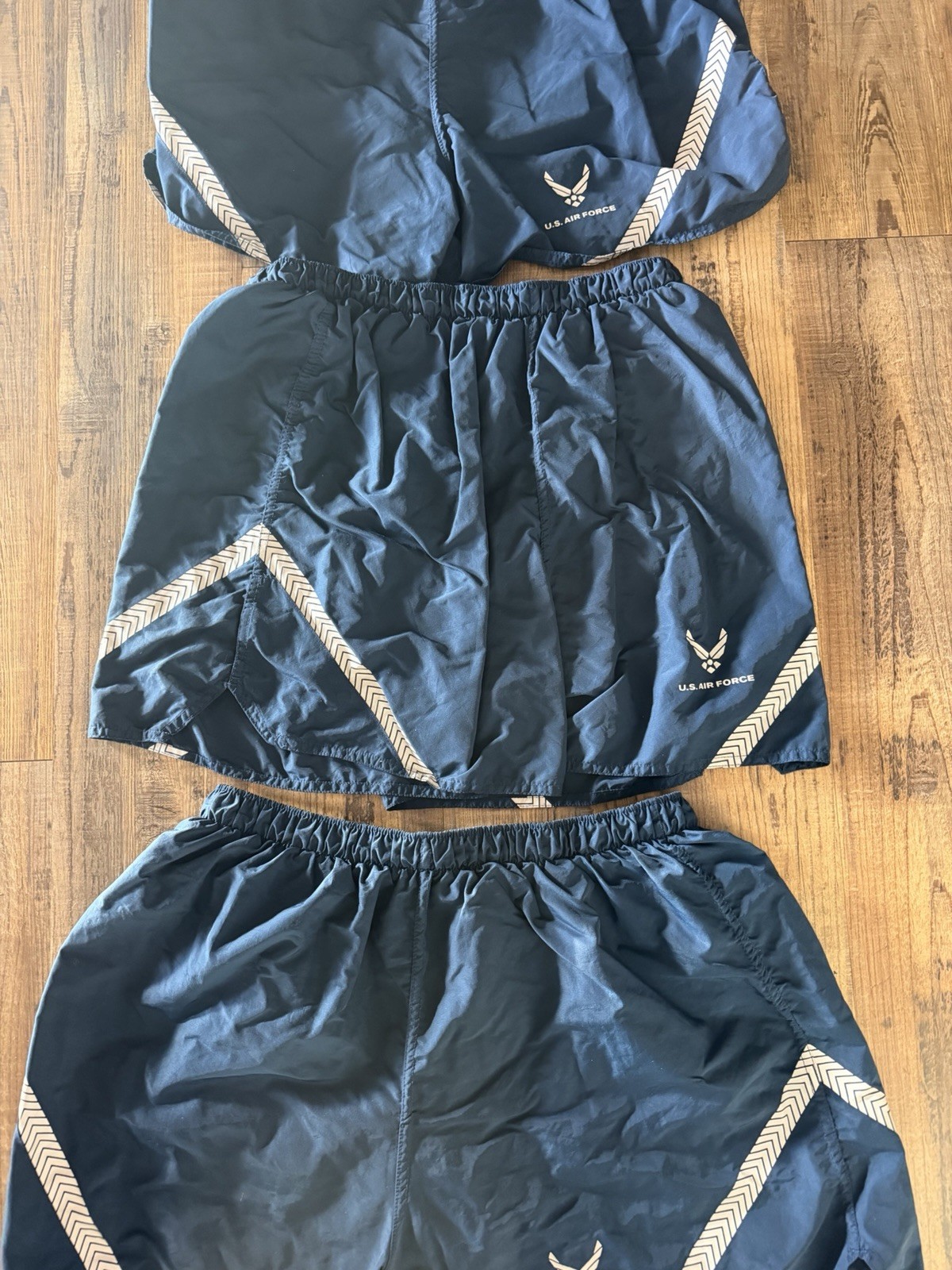 USAF PTU BLUE SHORTS PT TRUNKS Running Gym Swimming Air Force SIZE X-LARGE