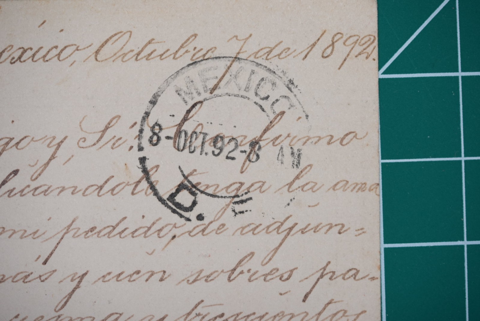 1892 Mexico 5c Blue Postal Card Querétaro to Mexico City Business Use