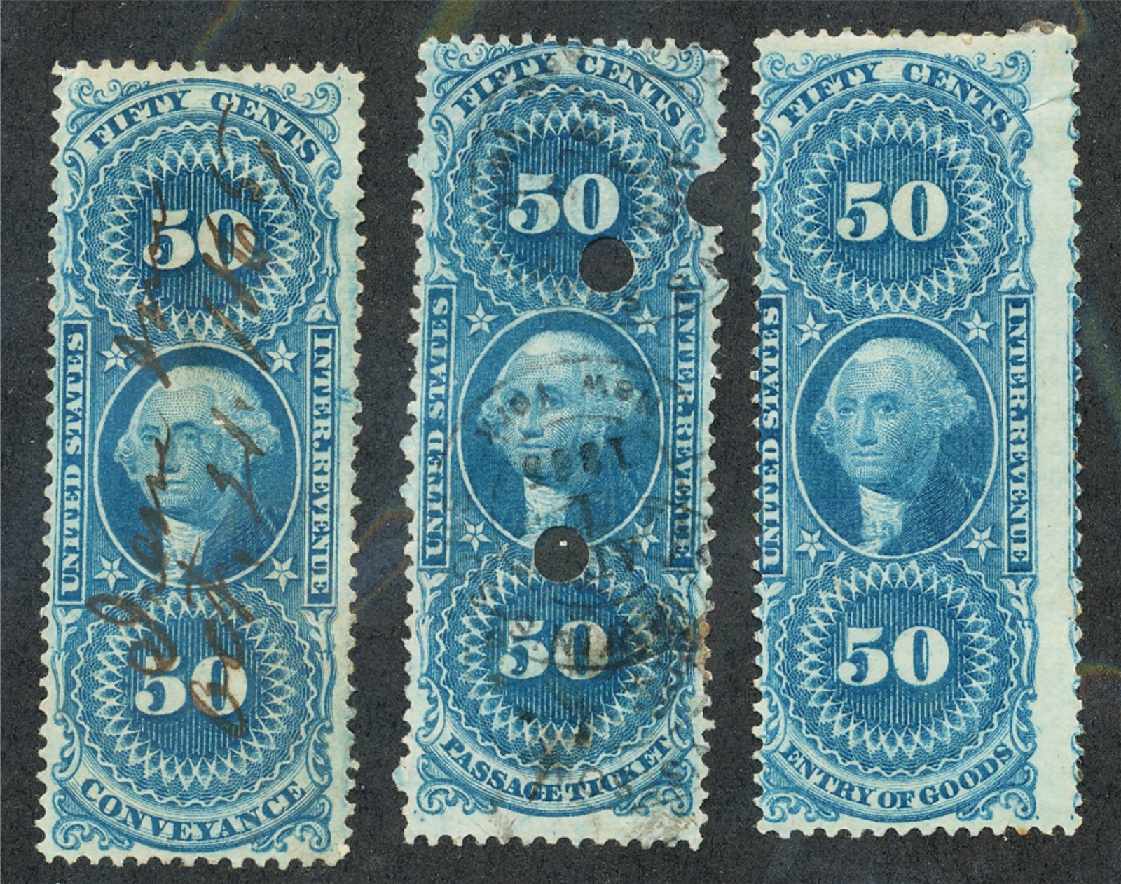 revenue lot #18    used, hinged no back faults.......................164572