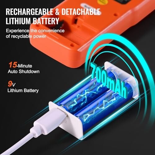 EMF Meter Electromagnetic, 3-in-1, Radiation Detector, 5Hz-3.5GHz, Rechargeable