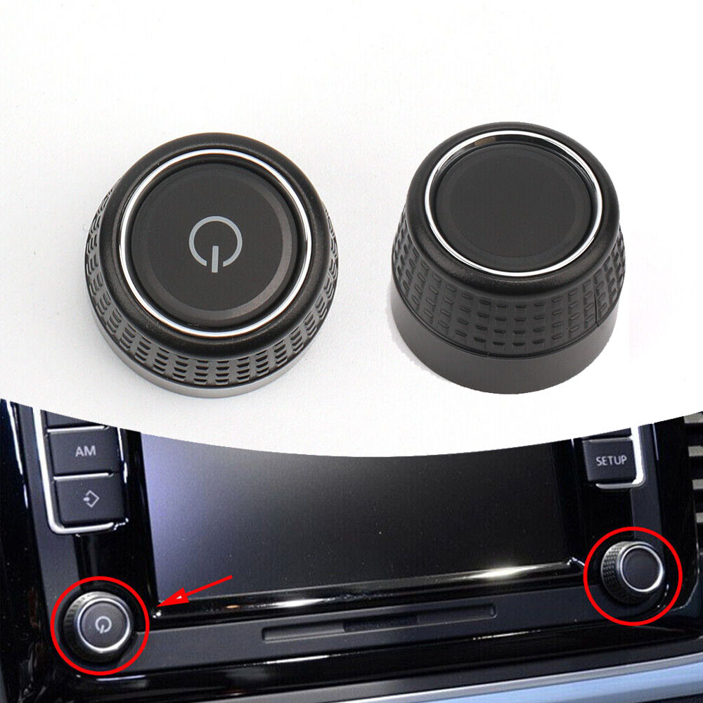 Left & Right Auto Radio Knob Button Turn Knob For VW RCD360 RCD440 RCD410 280C