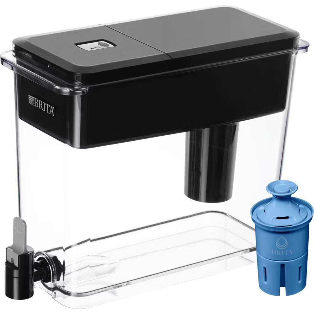 Brita XL 18-Cup BPA Free UltraMax Water Dispenser 1 Filter Black