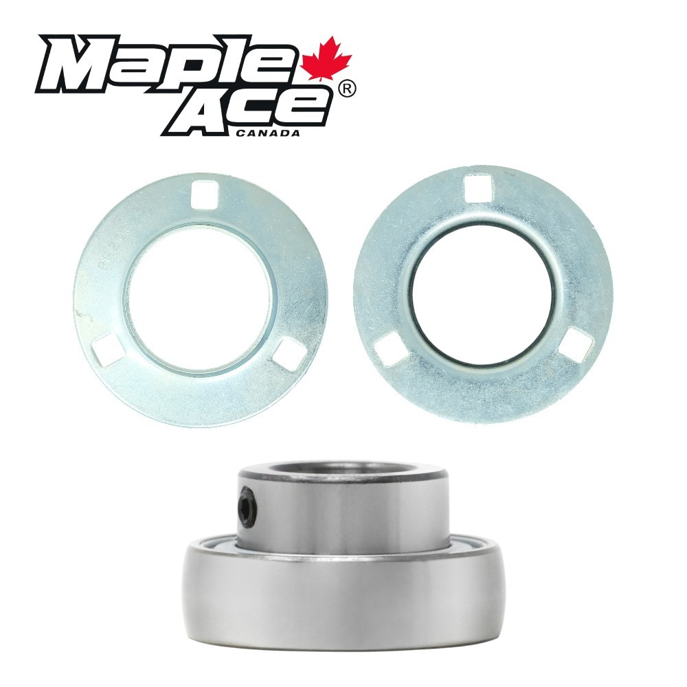 SBPF205-16 Pressed Steel Housing Round Flanged 3-Bolt with Insert Bearing 1"