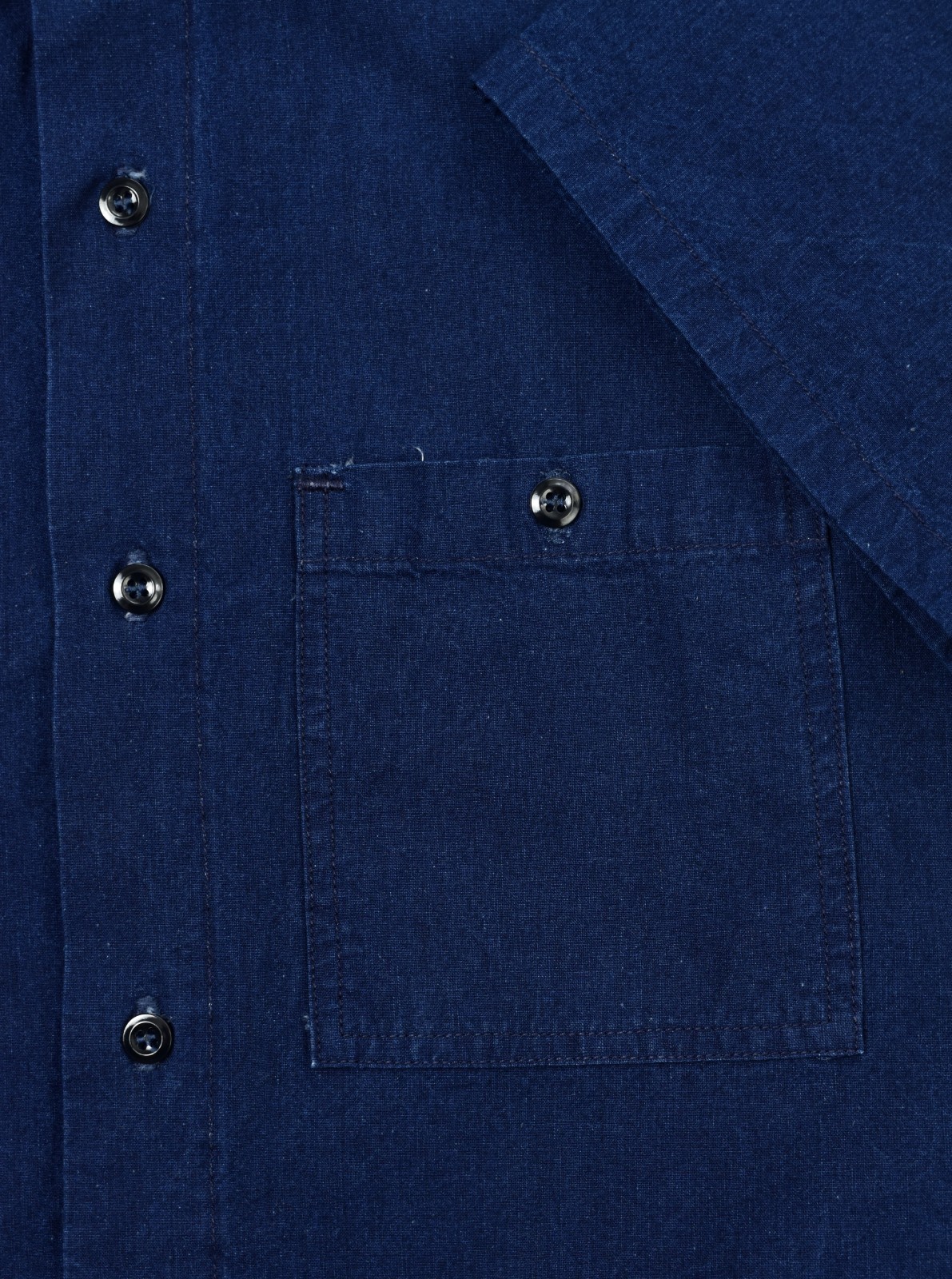 Grease Point Selvedge Indigo Chambray Shirt XL Cotton USA