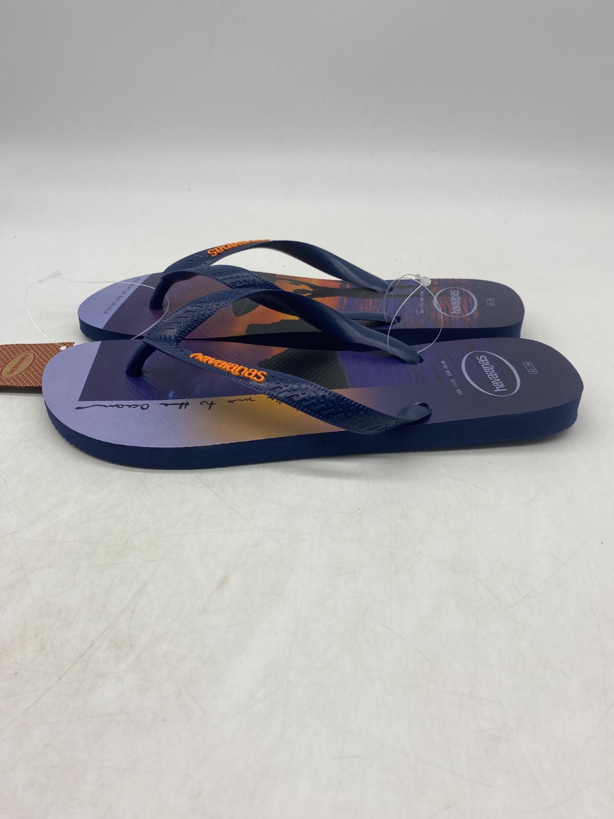 Havaianas Hype Navy Blue Flip Flops Men's Size 11/12