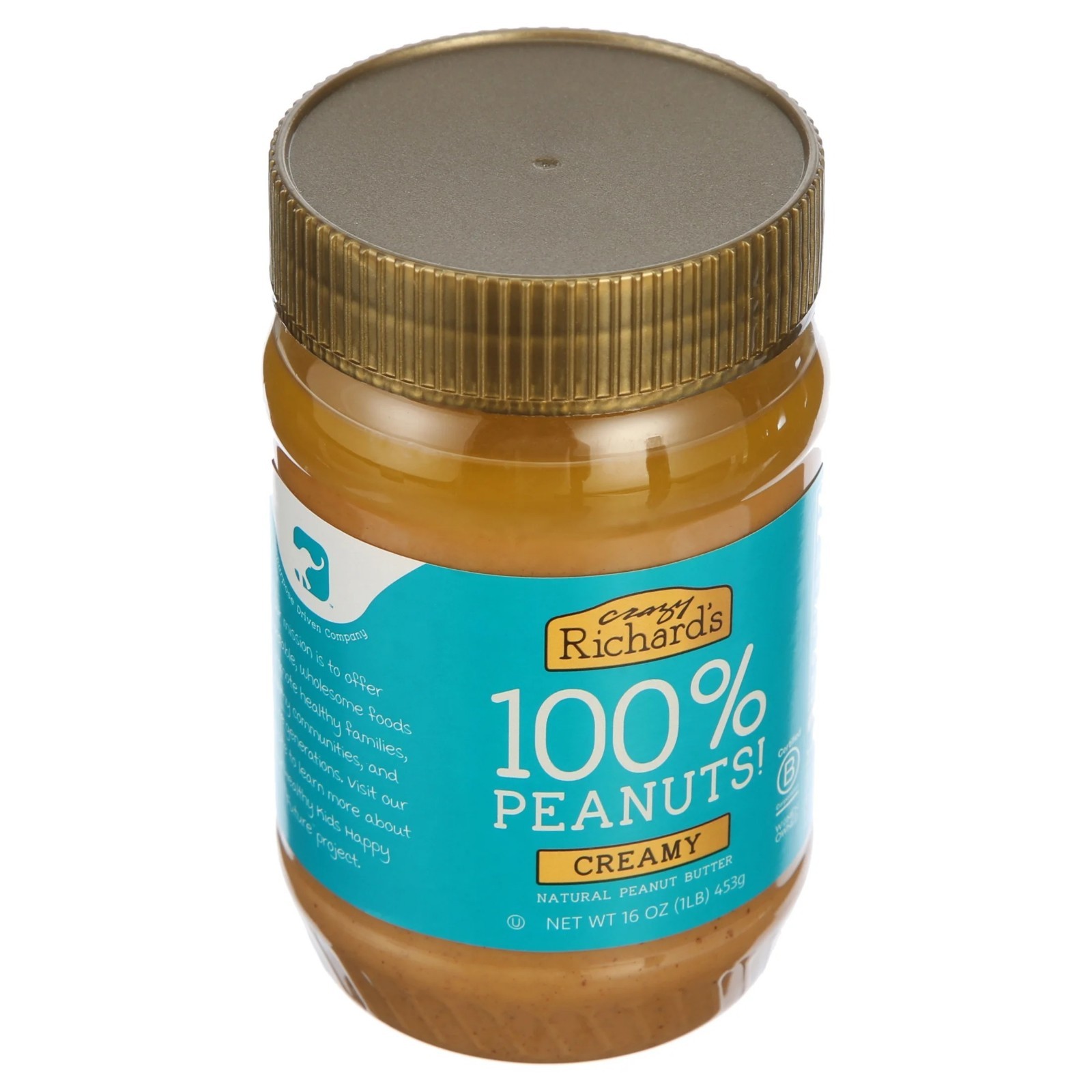 (2 pack) Crazy Richard's All-Natural Creamy Peanut Butter, 16 oz..