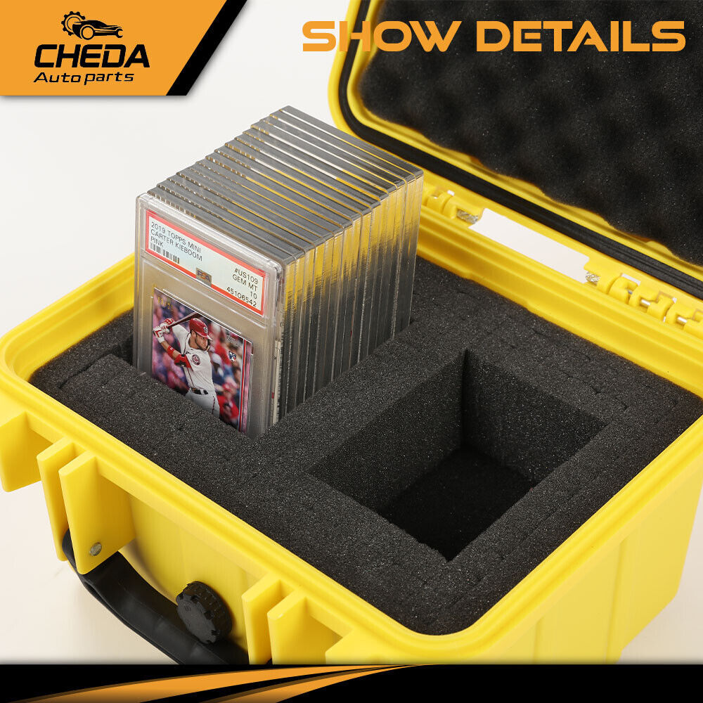 [50CT 150CT] Weatherproof Graded Card Storage Box Case Slab Holder Protector NEW