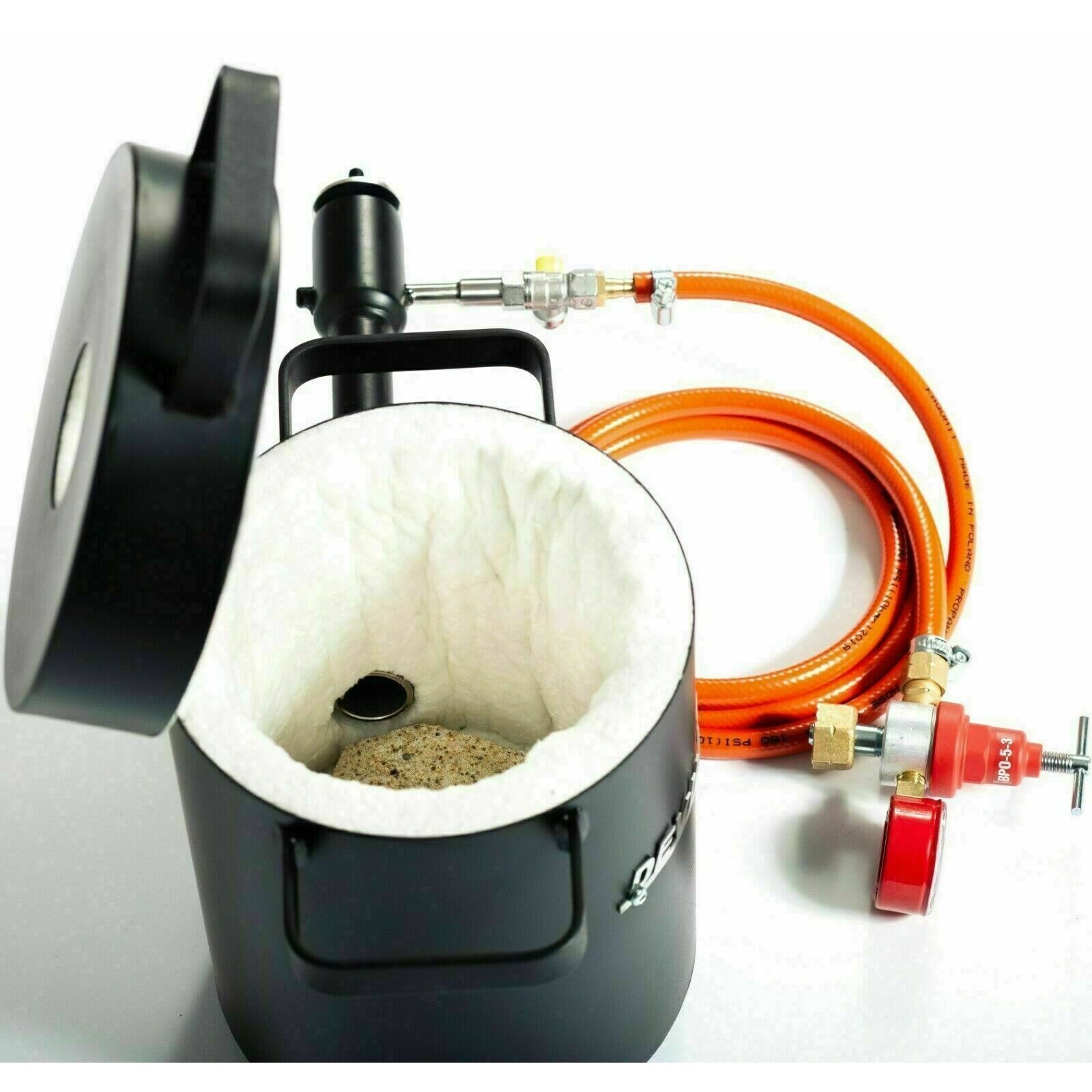 Gas Propane Furnace FB1Sb–4KG DEVIL-FORGE Foundry Kiln +Tongs,Crucible USA (NEW)