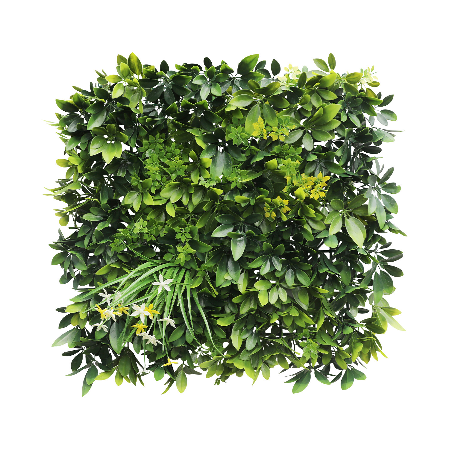 20"x20" Artificial Faux 3D Mix Leaf Privacy Fence Screen Decor Panel Hedge V6