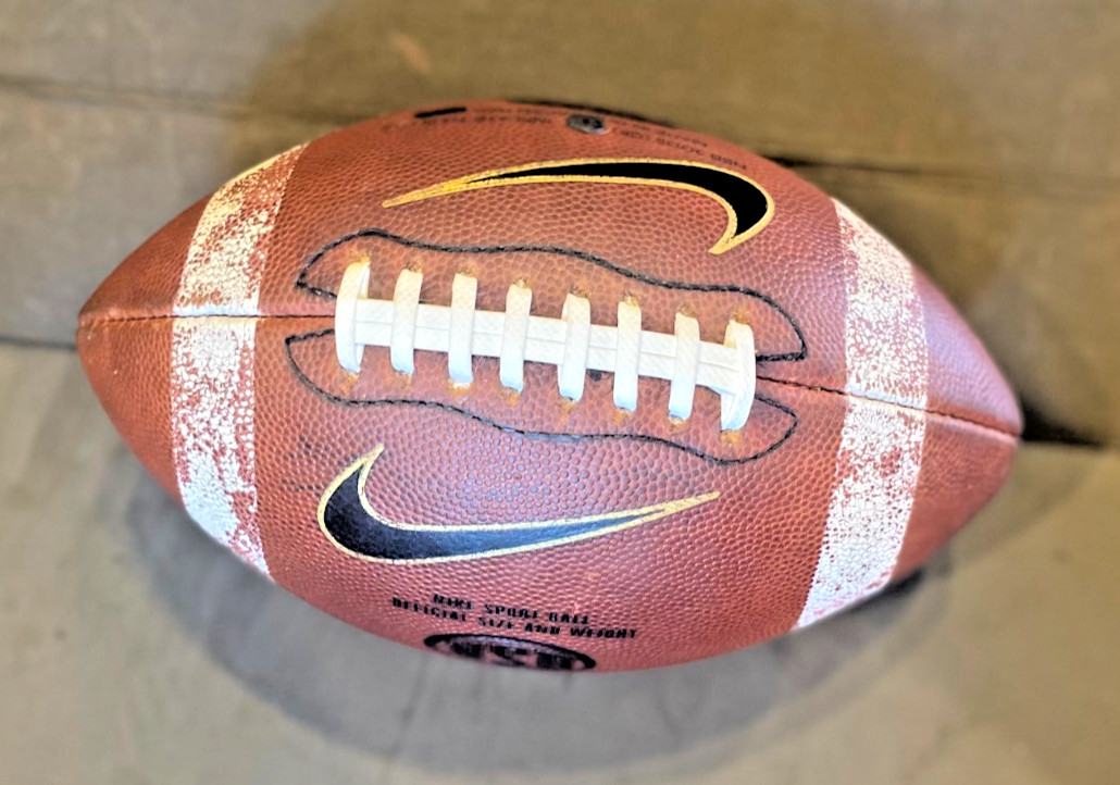 Nike 3005 "Small Girth" Collegiate Football Reconditioned w/ ACL Style Laces