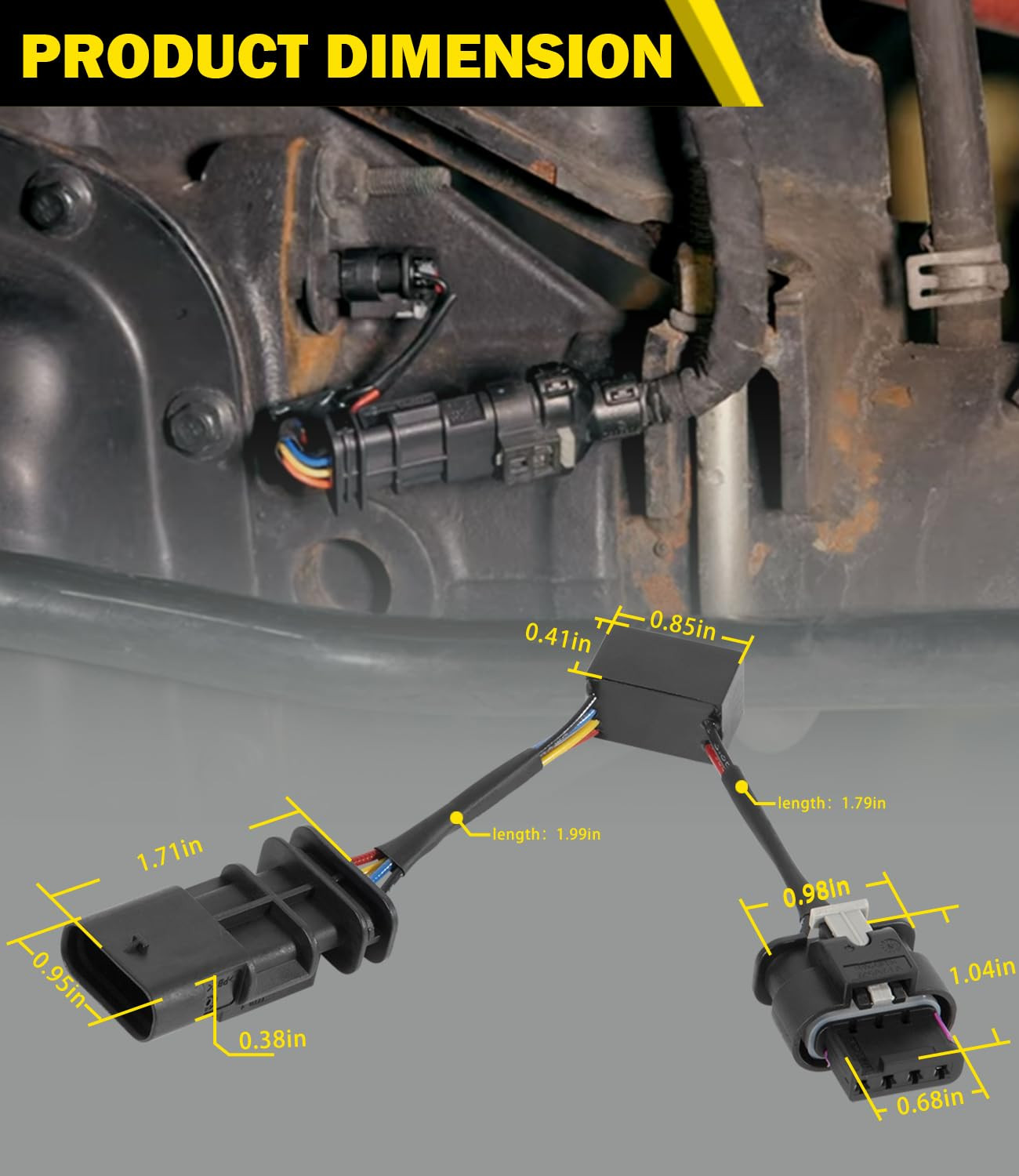 Z-LKR-OEM Locker Sensor Bypass Harness Fit for 2018-2023 Jeep Wrangler JL/JLU an