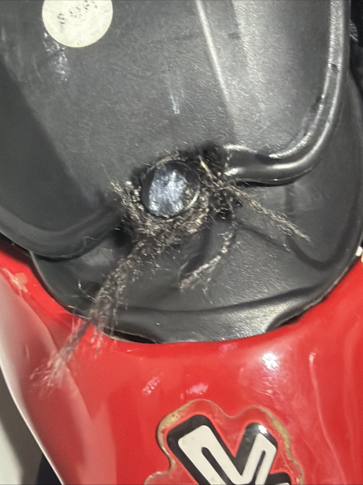 Asterisk Cell Motocross Knee Braces - Pair (Red/Black) - Mens Small Read