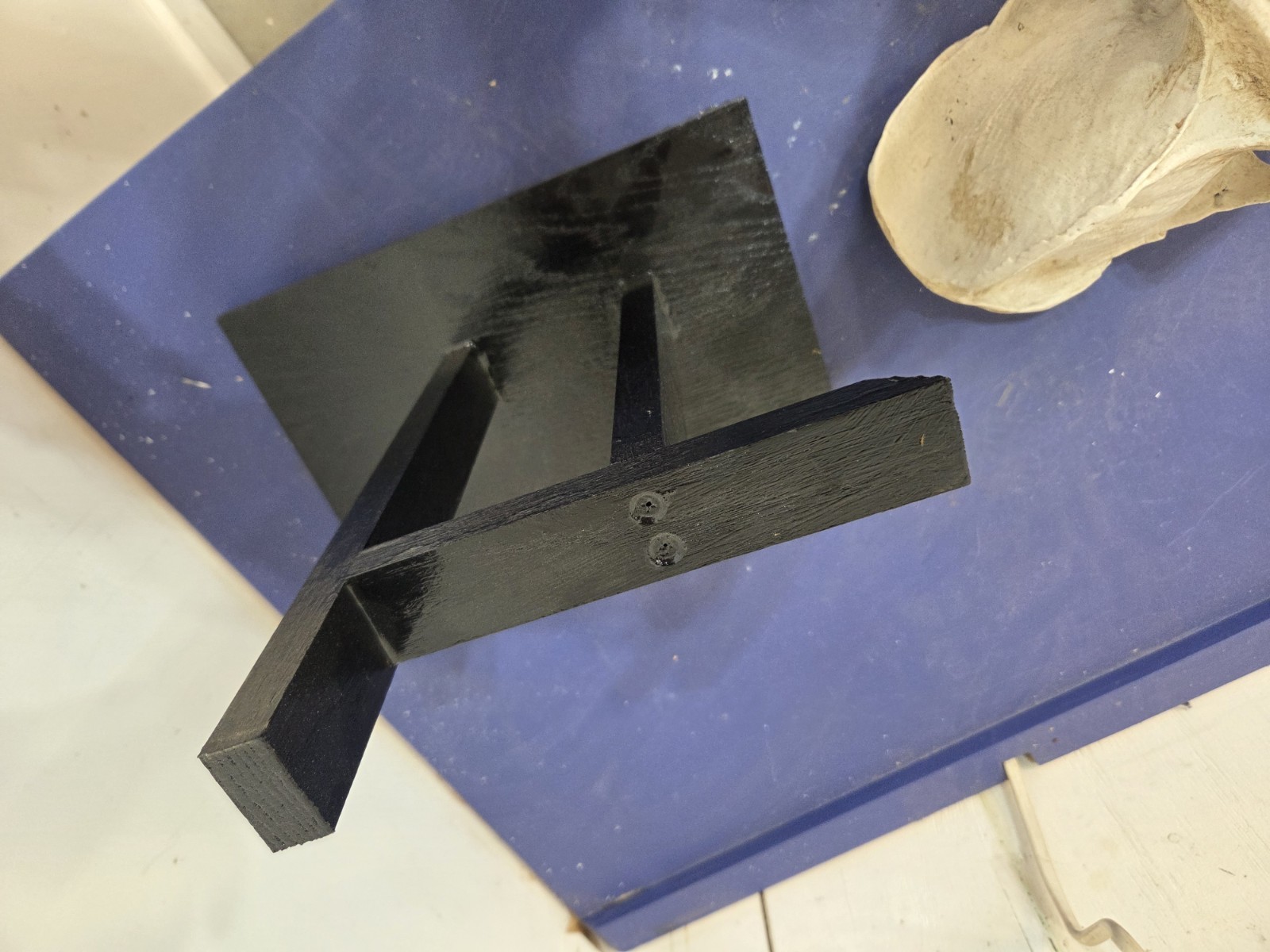 Gorilla Skull Replica Life Size, With Wood Stand.