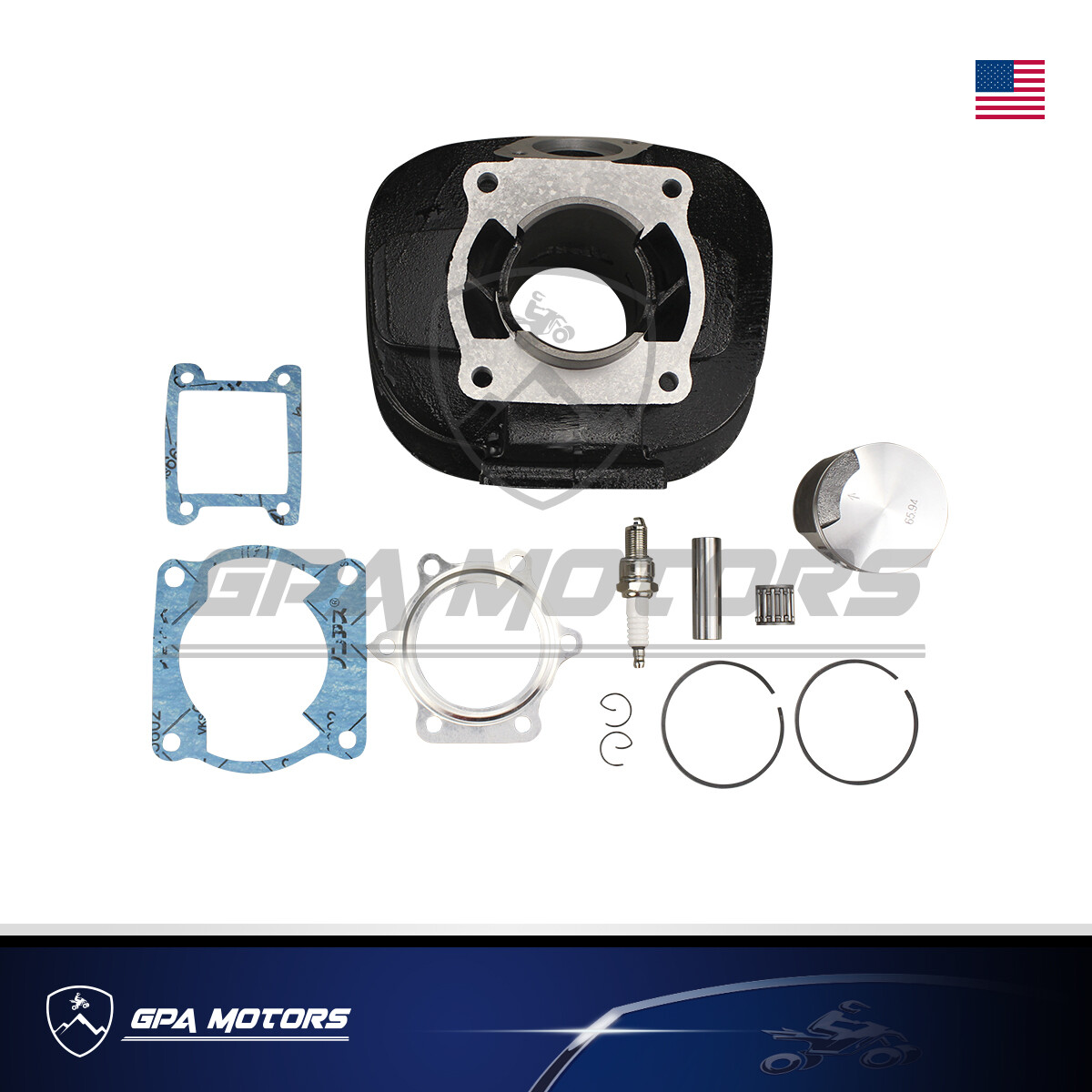 Cylinder Piston Gasket Top End Rebuild Kit fit Yamaha Blaster 200 YFS200 88-06