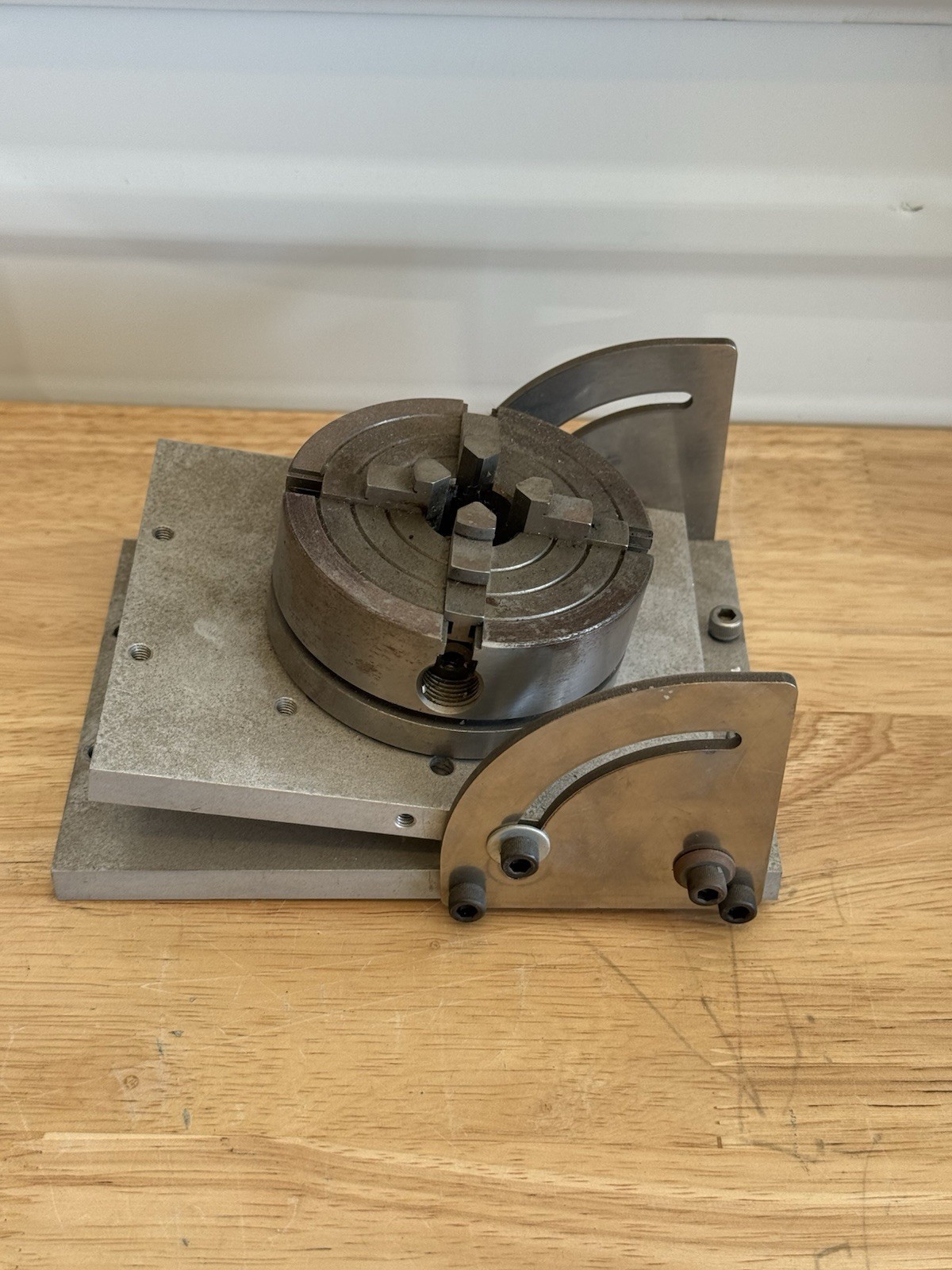 Sherline 3750 Tilting Angle Table Sine Plate for Milling Vise With 4 Jaw Chuck