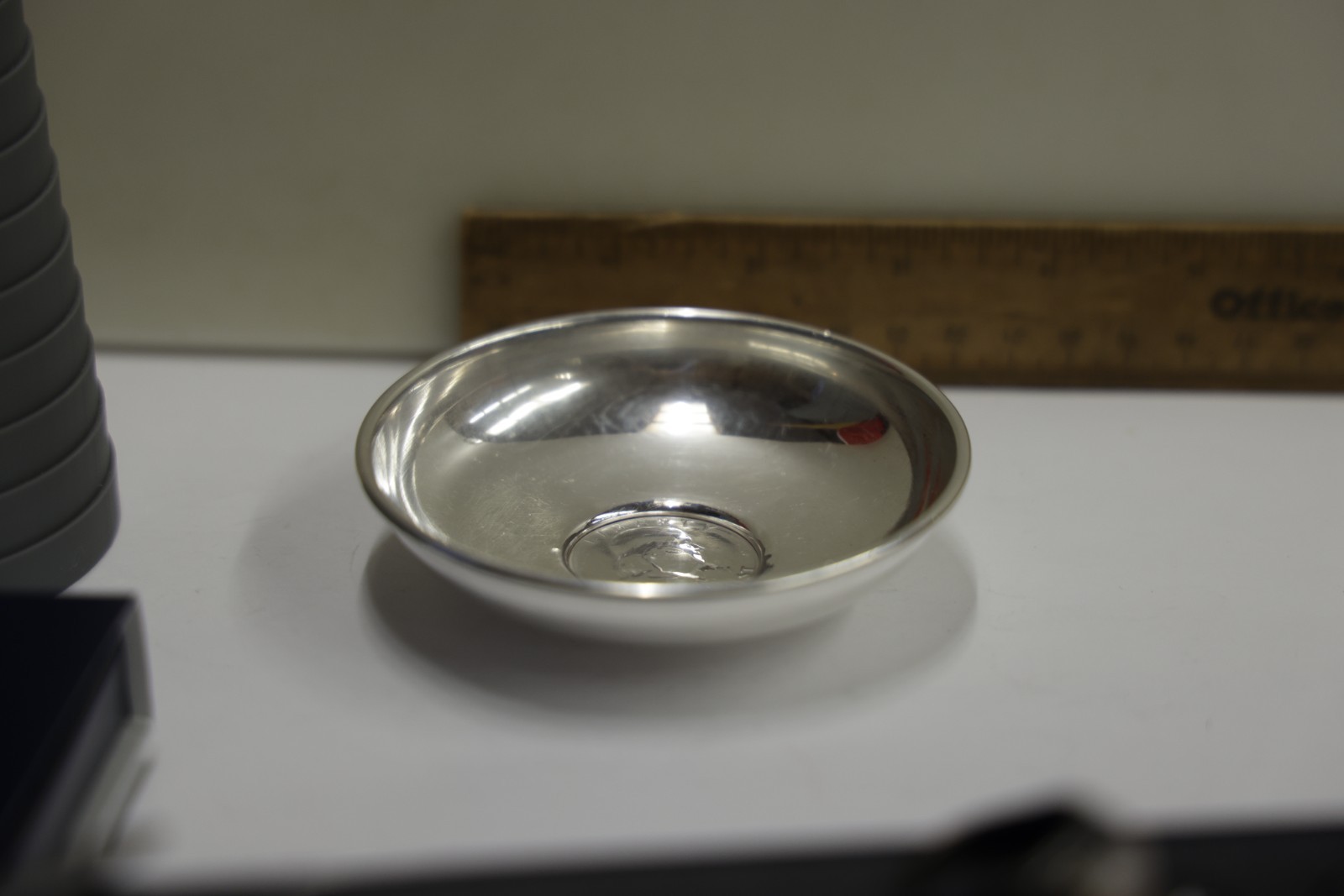 Antique Baldwin & Miller B&M 1951 Franklin 50c Sterling Bowl/Trinket Dish #761