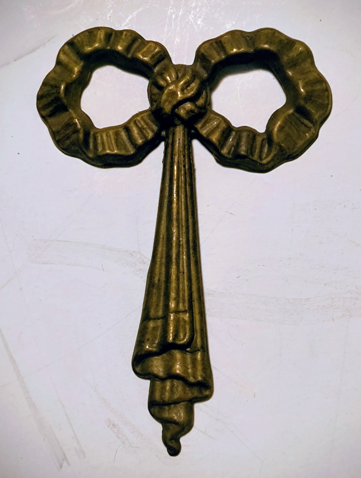 FREE SHIPPING! Gold Furniture Adornments Ribbon & Bow Design. Six lots of 8 Each