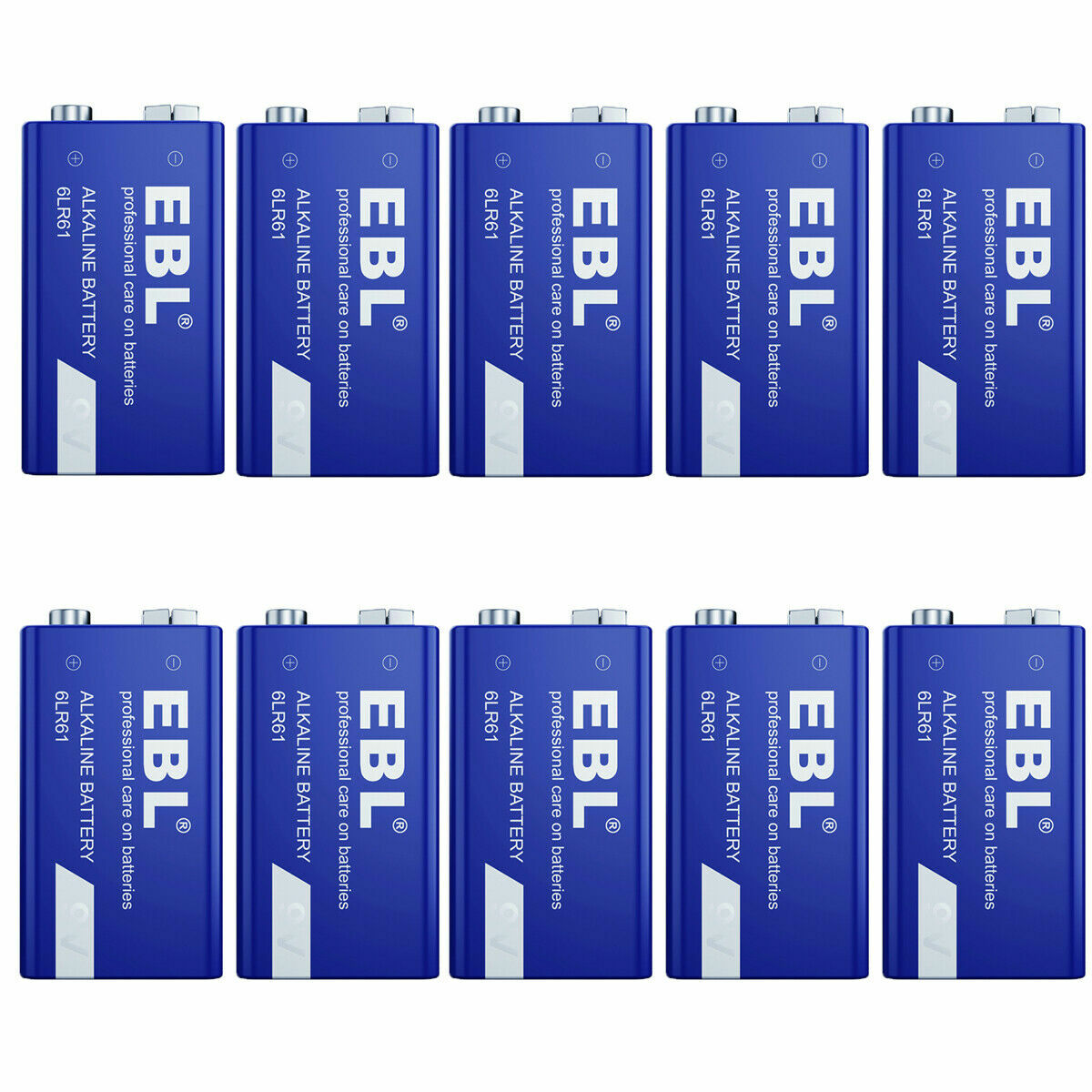 EBL 9V Alkaline Battery 6LR61 Batteries 9 Volt Ultra Long Lasting Leak Proof Lot