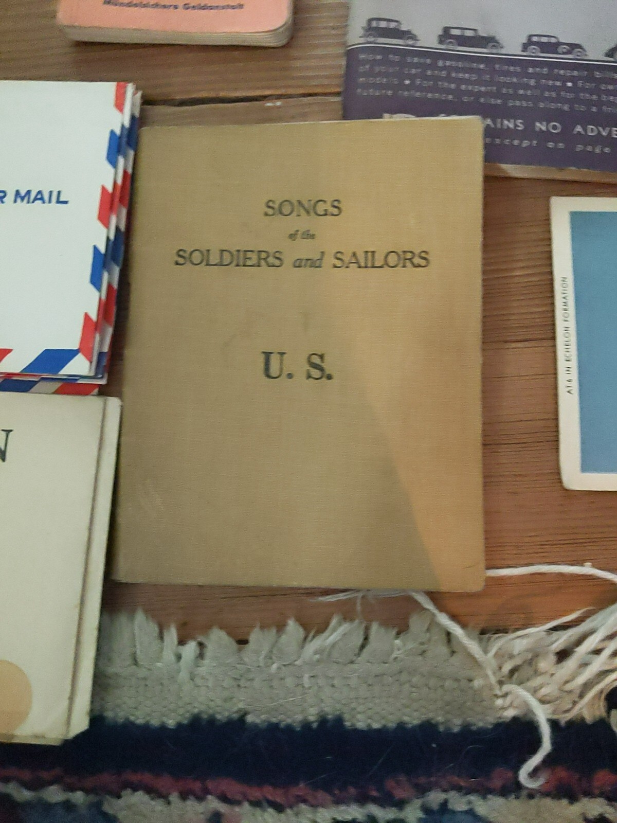 WORLD WAR II LOT BOOKS, GUIDE'S, POSTCARDS, PHOTOGRAPHS, & ENVELOPE RARE VTG