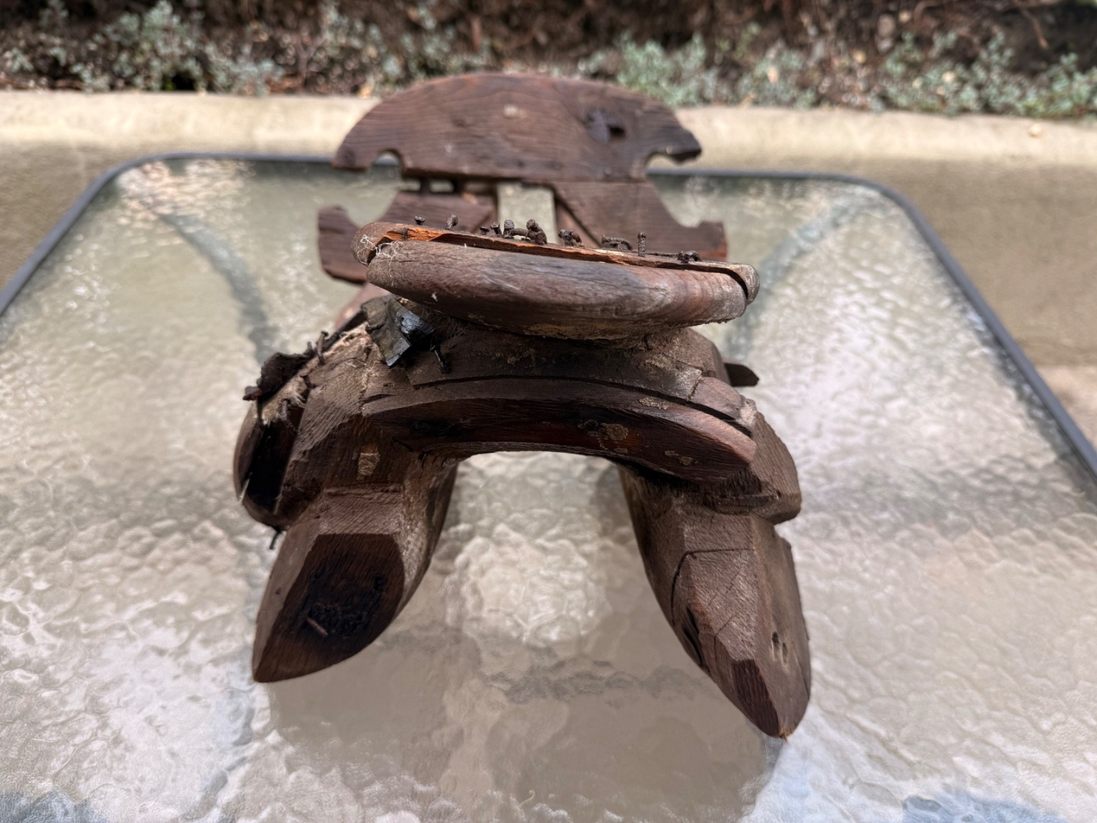 Old Antique Primitive Hand Carved Wooden Saddle Western Americana