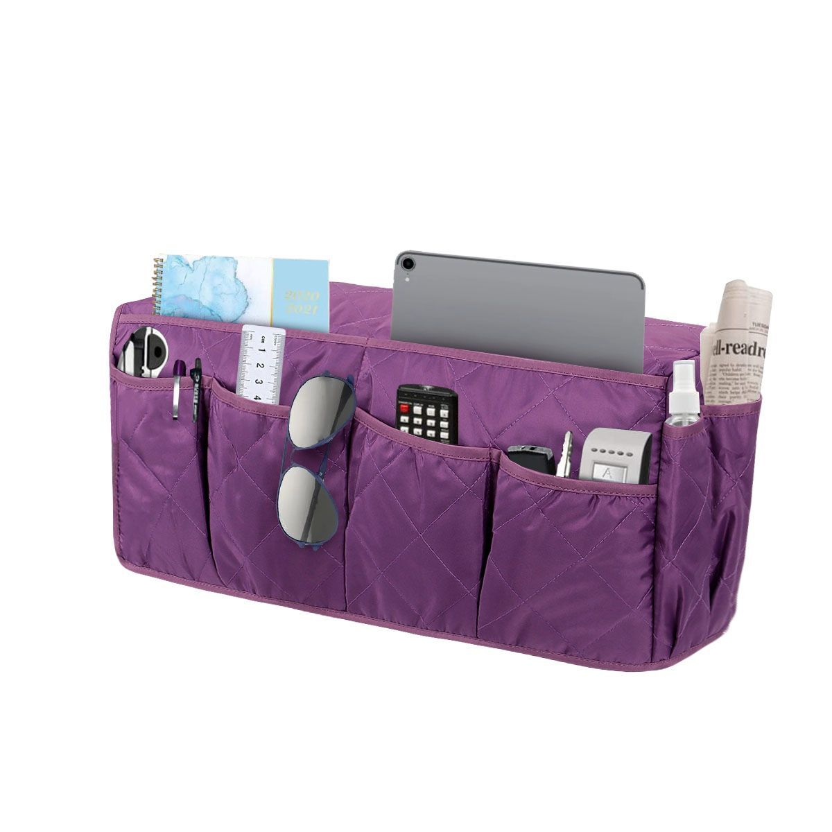 Armrest Organizer TV Remote Holder 14 Pocket Caddy for Couch Sofa Recliner Chair