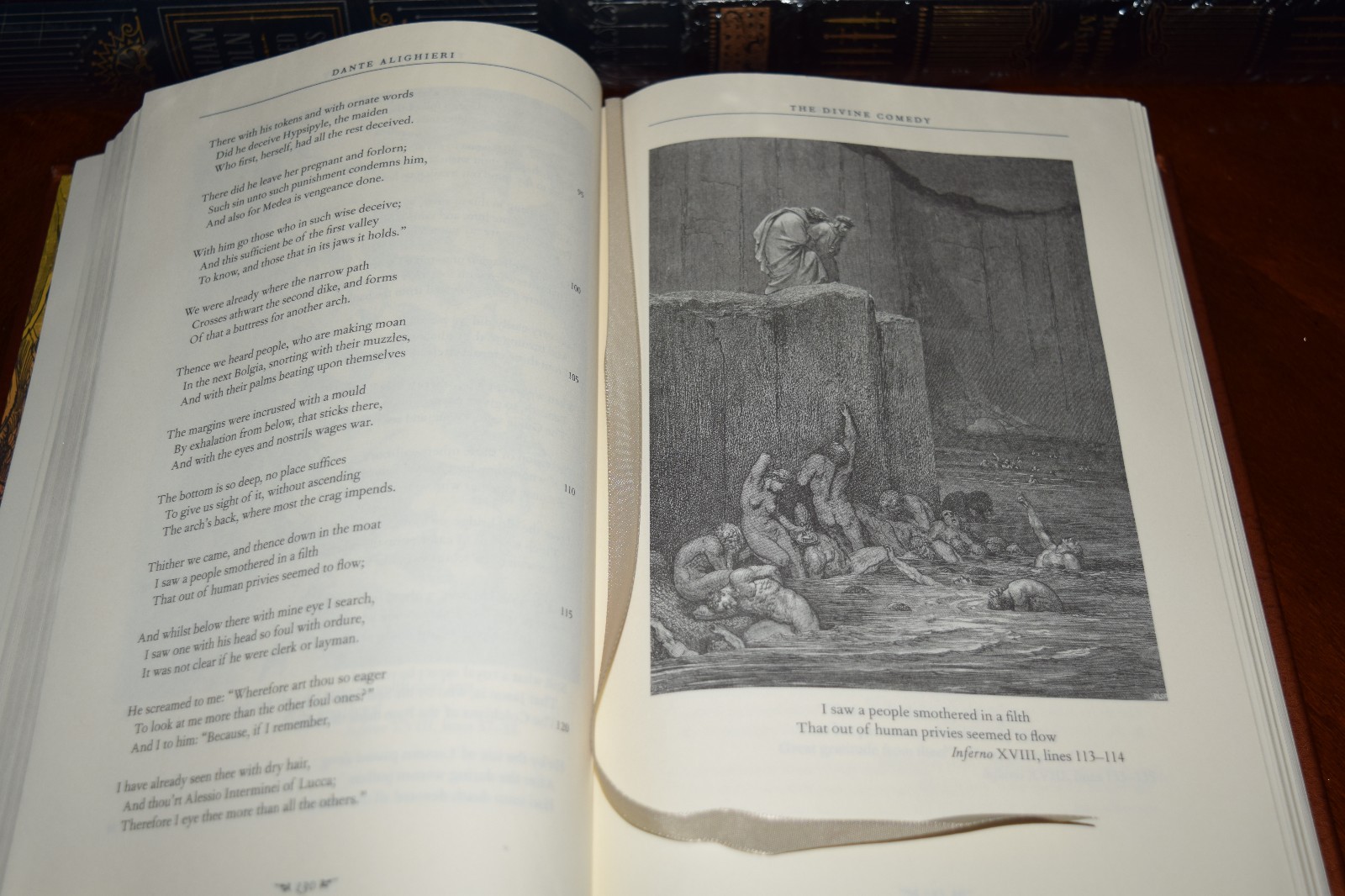 Divine Comedy by Dante Alighieri Illustrated New Leather Bound Deluxe