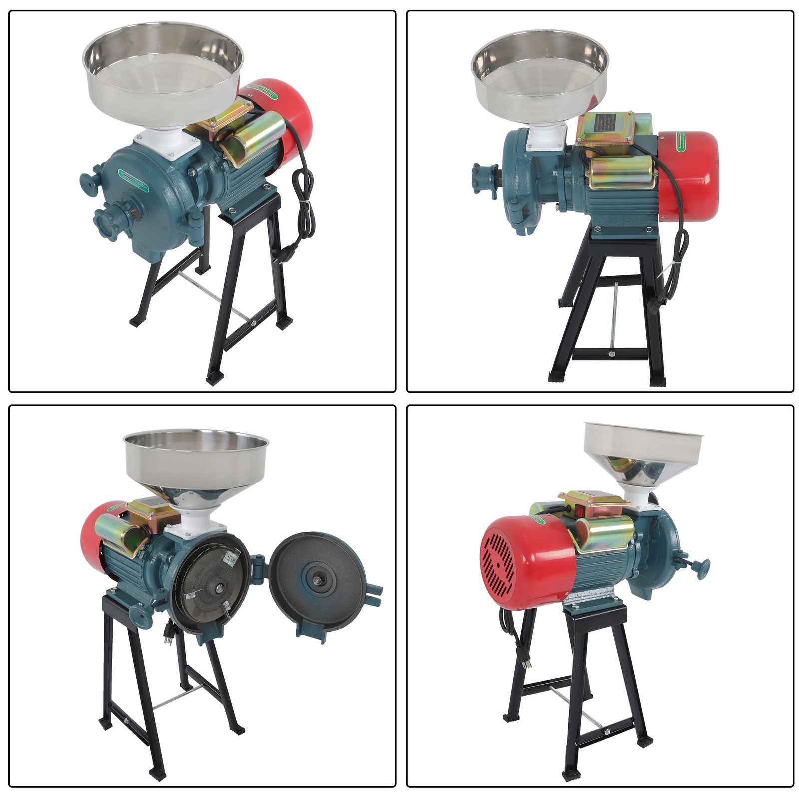 110V Electric Grinder Grain Mill Corn 3000W Wheat Feed Flour Cereal Grain Mills