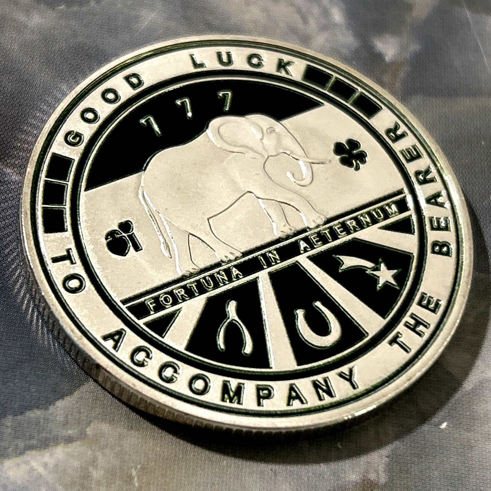 Irish Shamrock Lucky🍀777 Golf Ball Marker Pocket Coin-Metal 1.5" Premium Grade