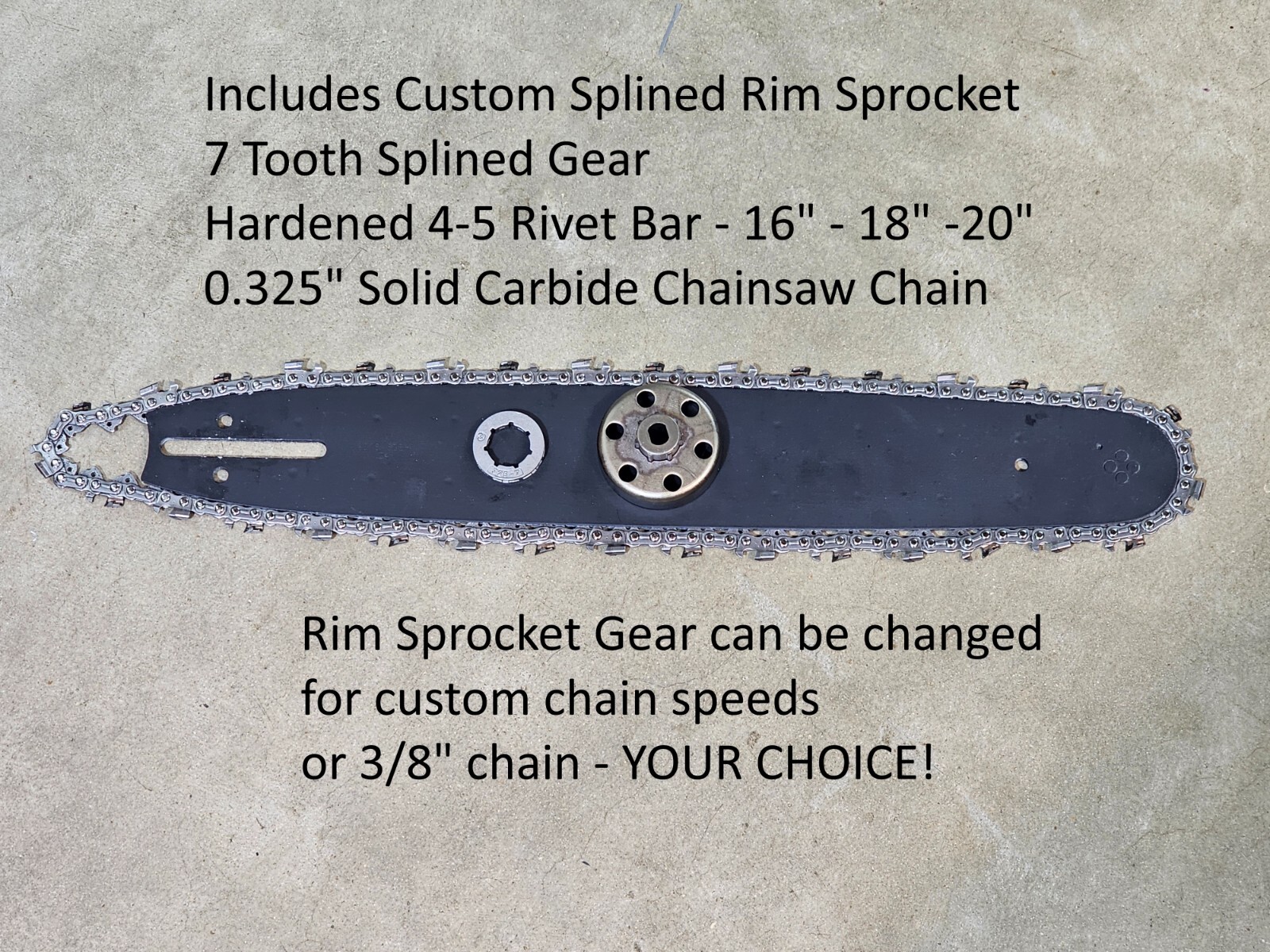 Rim Sprocket Fits TOP HANDLE 2826-20 Milwaukee M18 Fuel ChainSaw 16-20" Bar!!