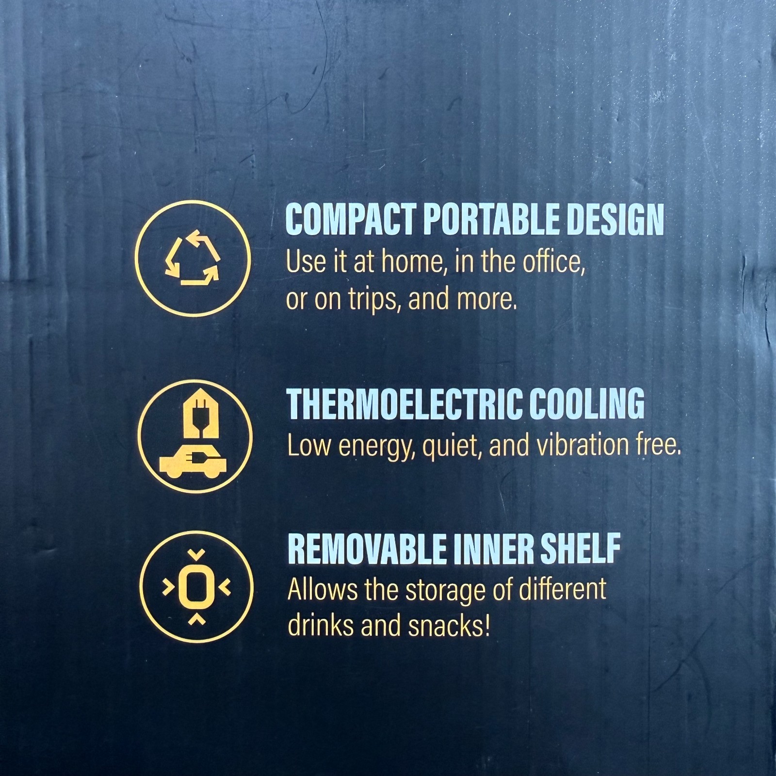 Liquid Death LED Mini Fridge 9 Can Capacity (12 oz) Portable Insulated Lighting