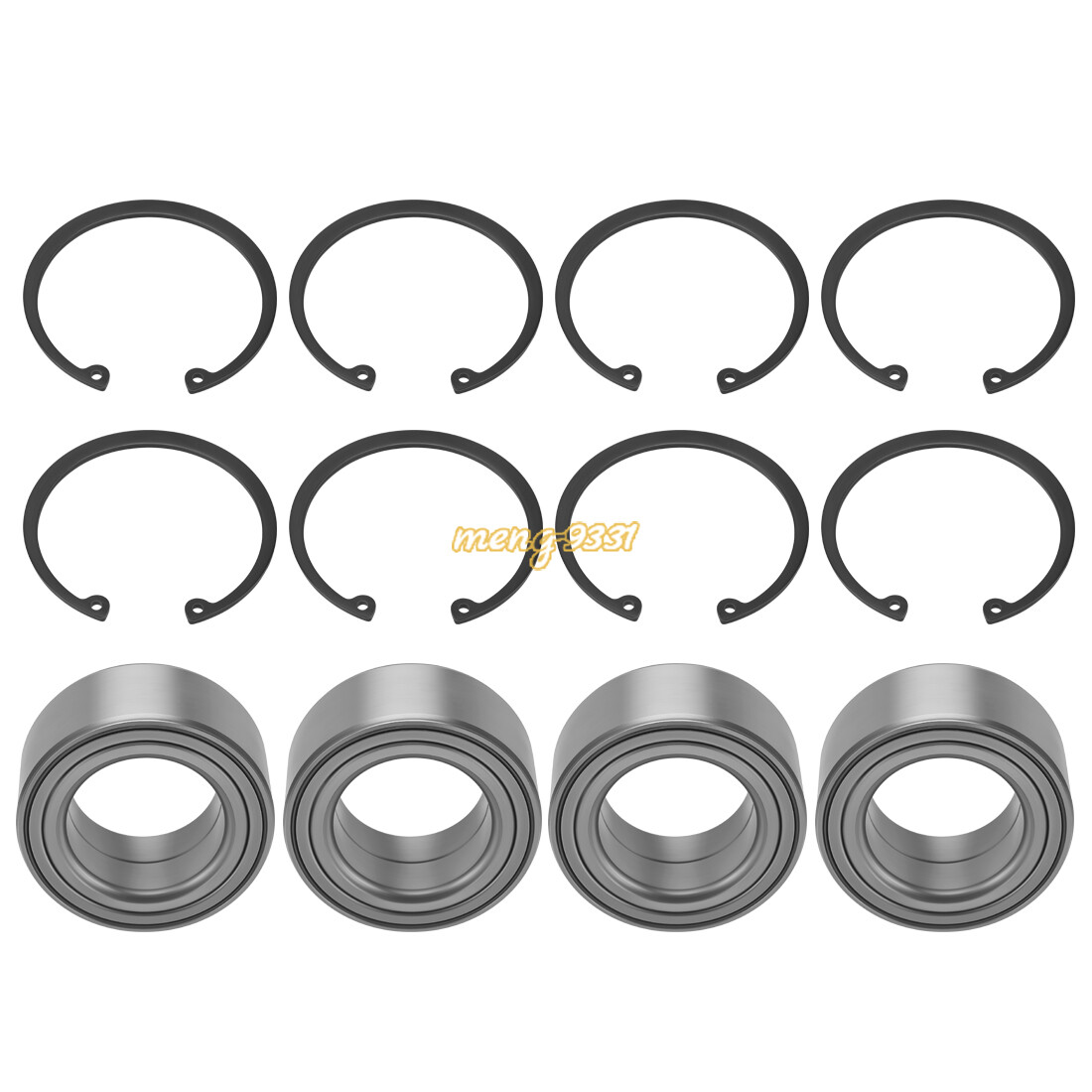 Front & Rear Wheel Bearings Set for Polaris Sportsman 850 XP/X2/Touring 09-2022