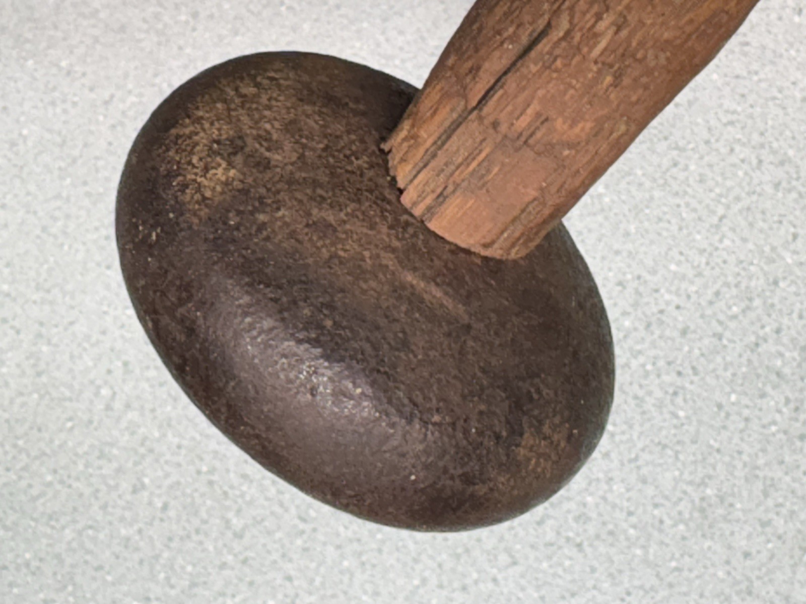 Antique Macadamizing Knapping Napping Hammer Rock Stone Dressing Unmarked NICE