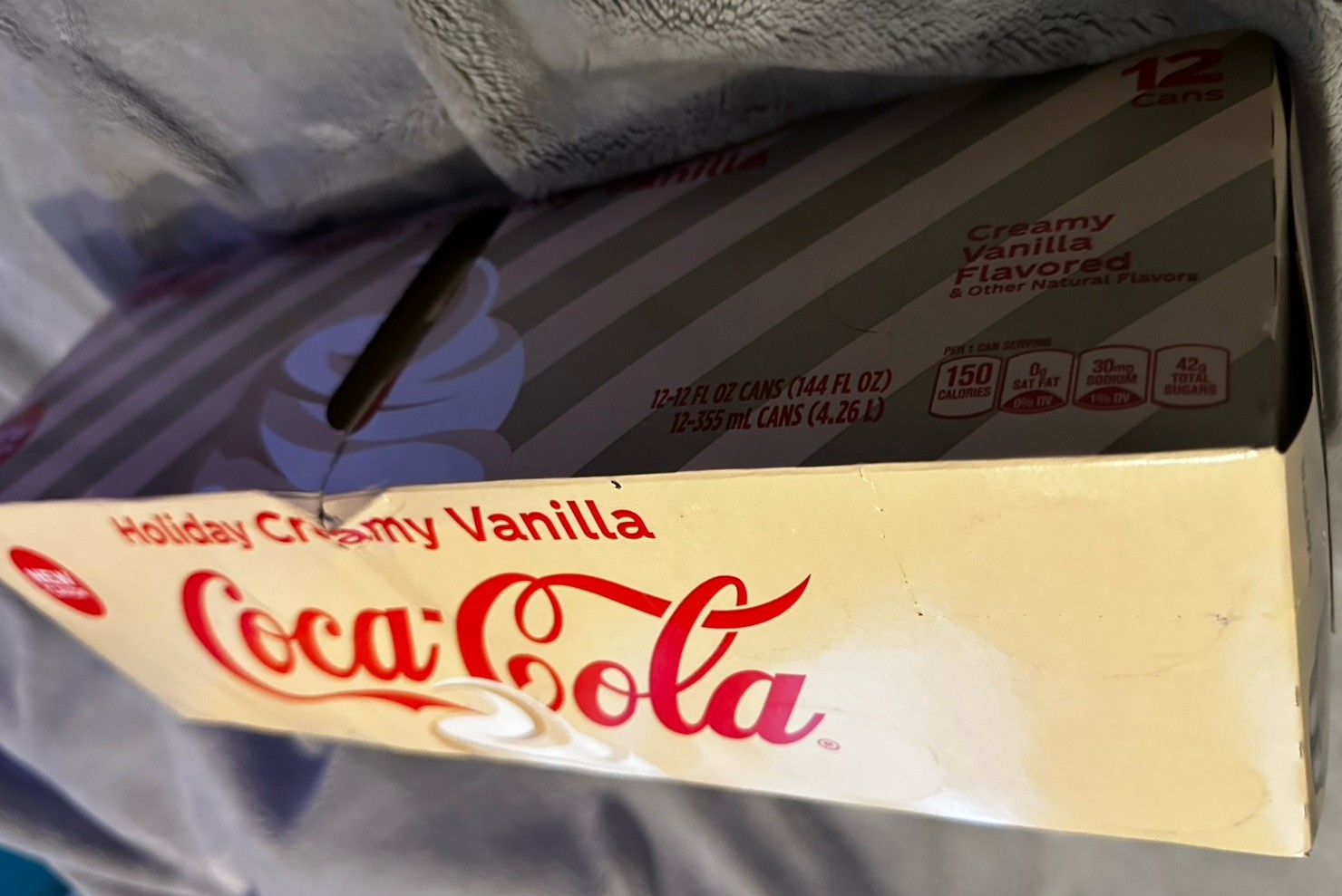 Coca-Cola® Holiday Creamy Vanilla Soda 12pack Cans Limited Edition