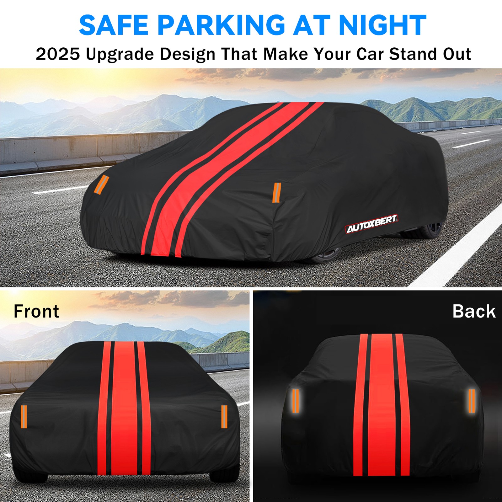 6 Layer Car Cover Custom 100% Waterproof For FORD MUSTANG All Weather Protection