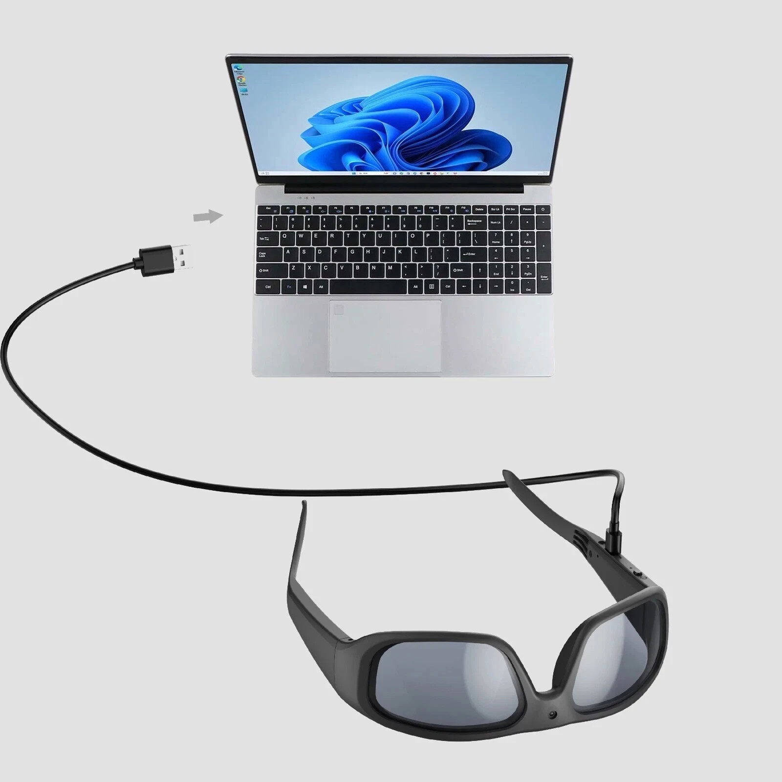 OhO Sunglasses Blue Light Action Smart Glasses With 32GB Memory