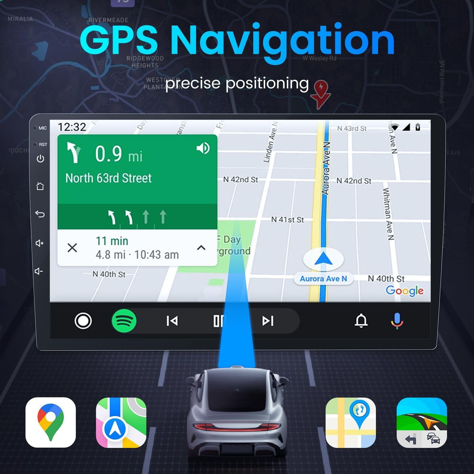 4+64G Car Stereo Radio For Dodge Journey 2011-2019 GPS Camera Carplay Android 13