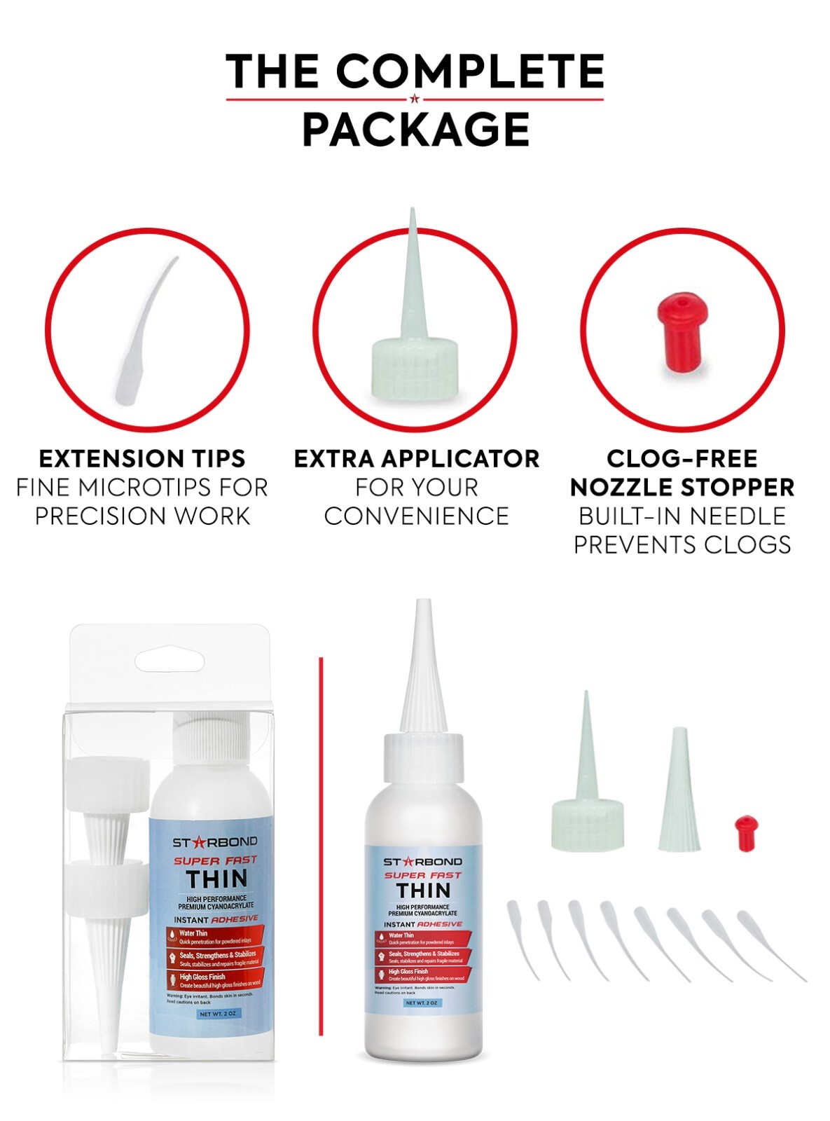 Starbond 2 oz. Super Fast Thin - Super Glue (Premium Cyanoacrylate CA Glue)