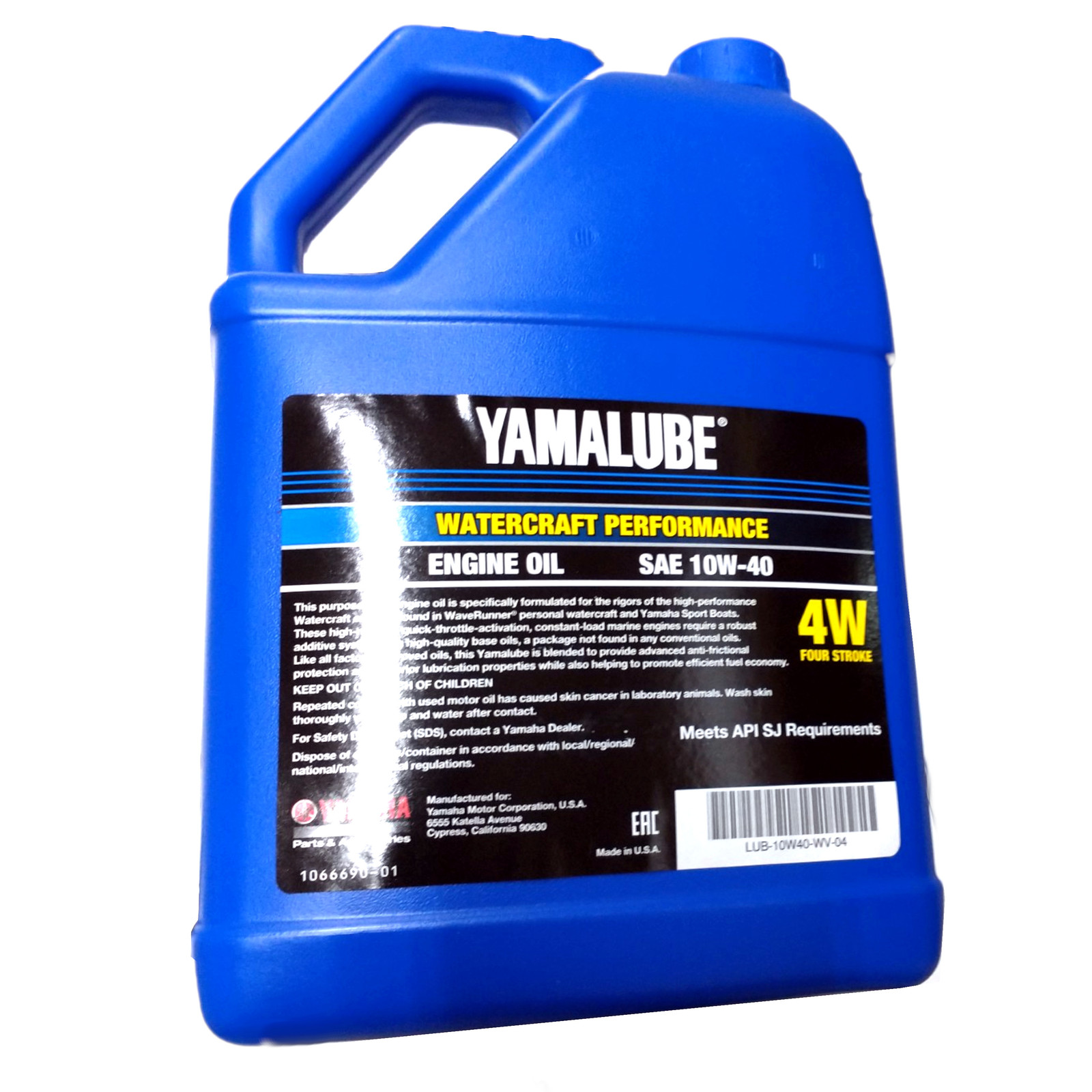 Yamaha New OEM WaveRunner Boat Oil Gallon 10W-40 4W WATERCRAFT LUB-10W40-WV-04