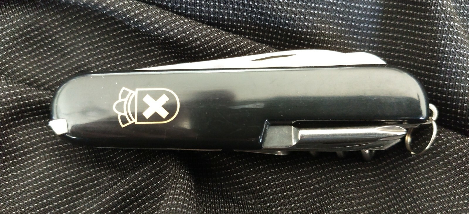 Black Swiss Scout Camping Knife Pocket Multi Tool - Free Same Day Shipping!