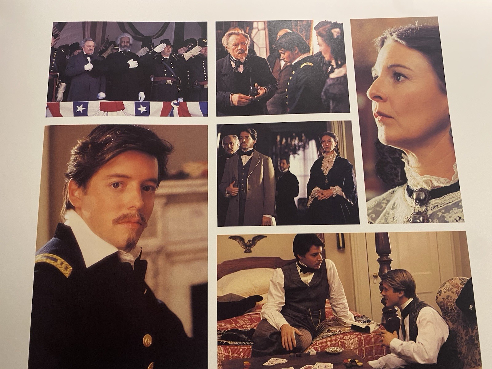 Rare GLORY Movie Promotional Book Photos w/ Denzel Washington Mathew Brodderick